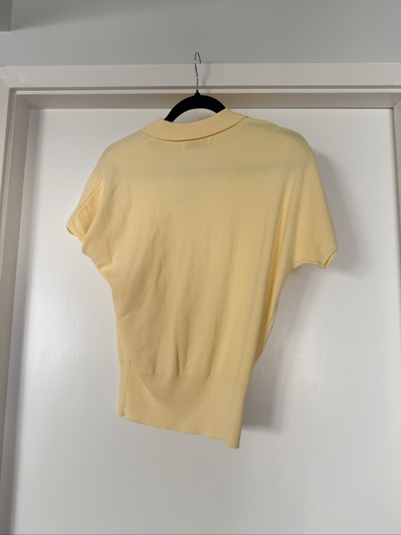 Paper Heart Butter Yellow Karina Polo Knit Top Size 8 image 4