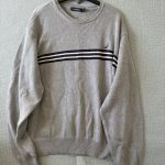 Nautica Grey & Navy Striped Crew Neck Sweater XL