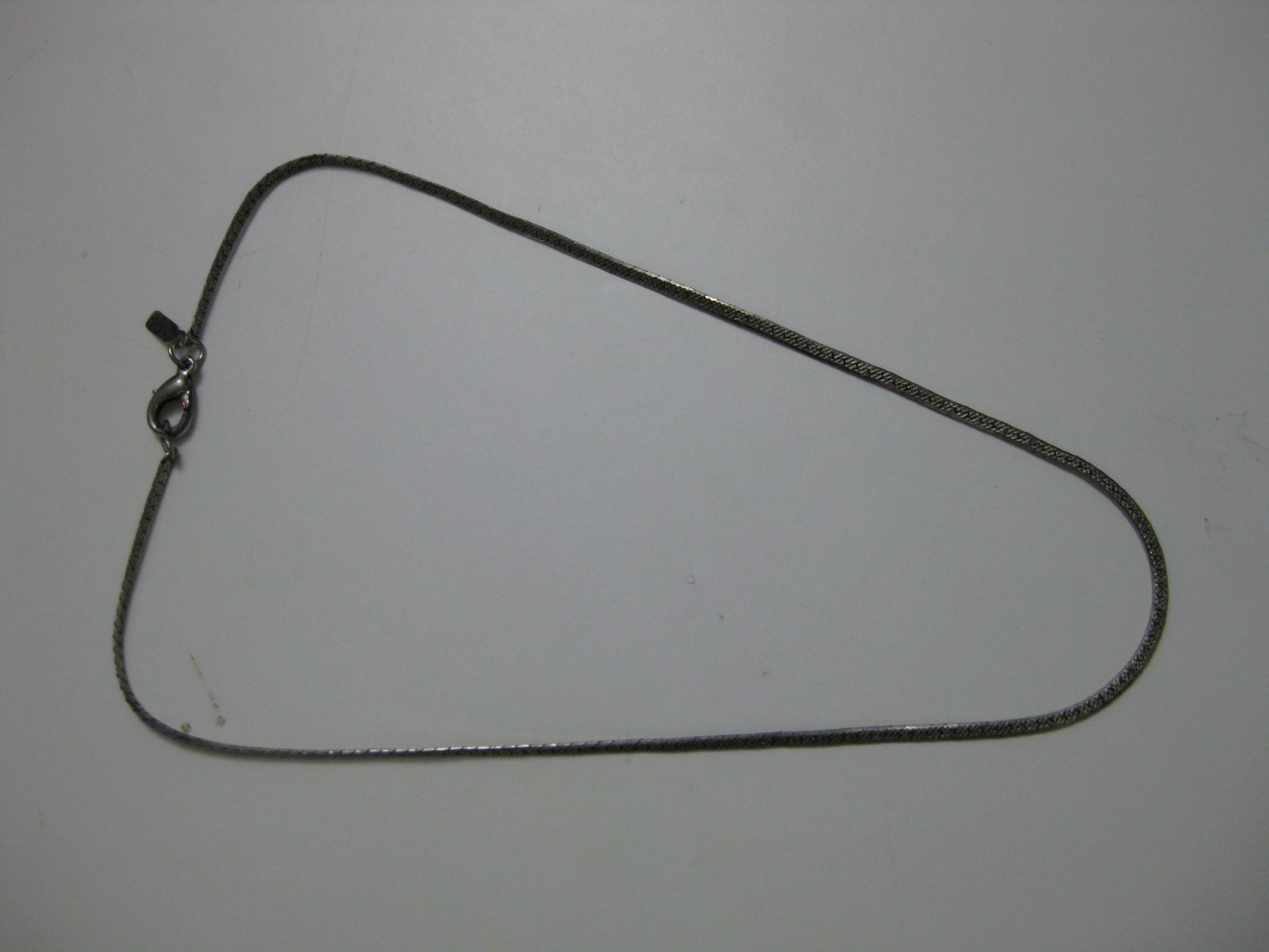 Silver Tone Necklace, Length 44 cm