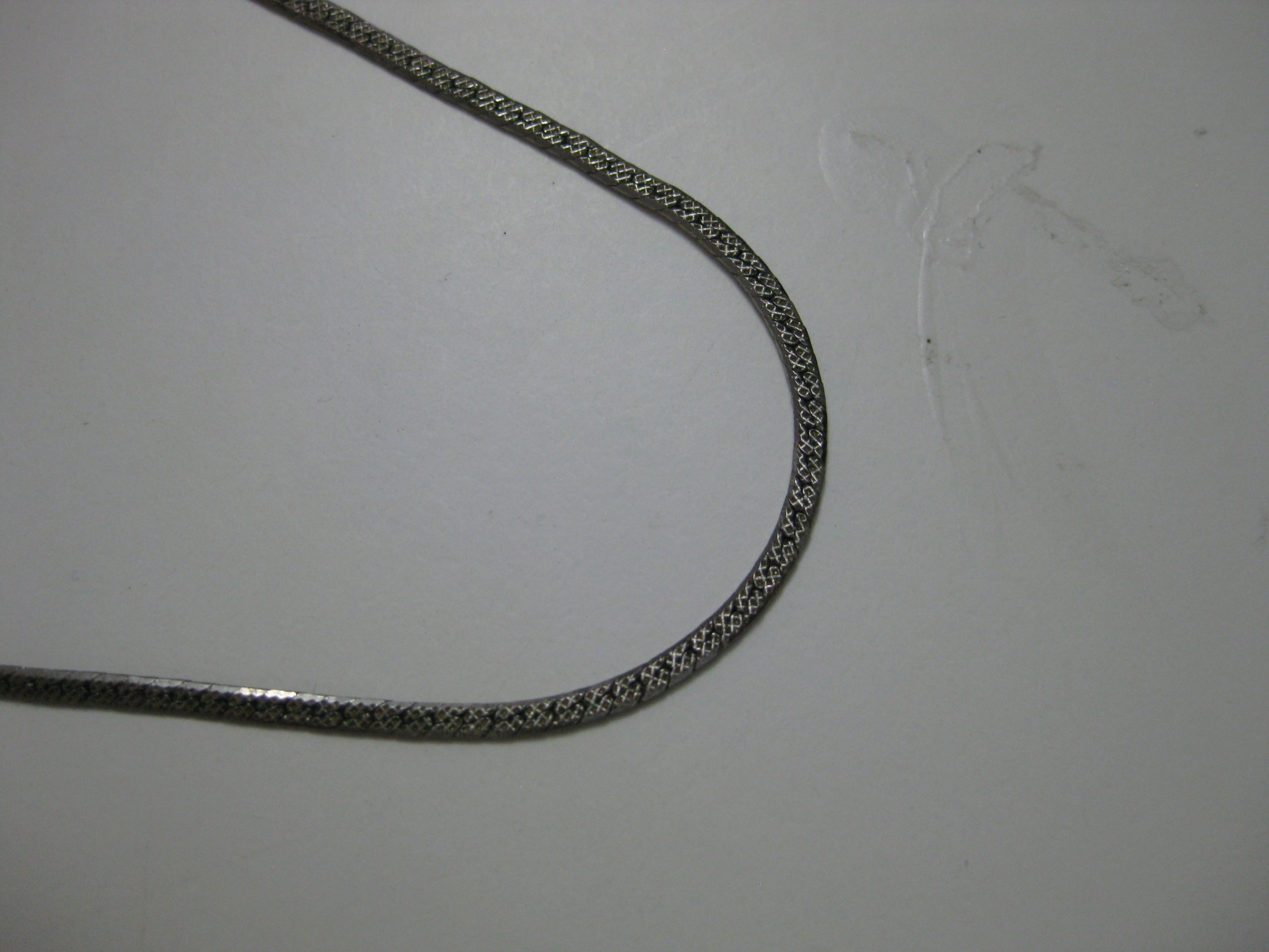 Silver Tone Necklace, Length 44 cm image 2