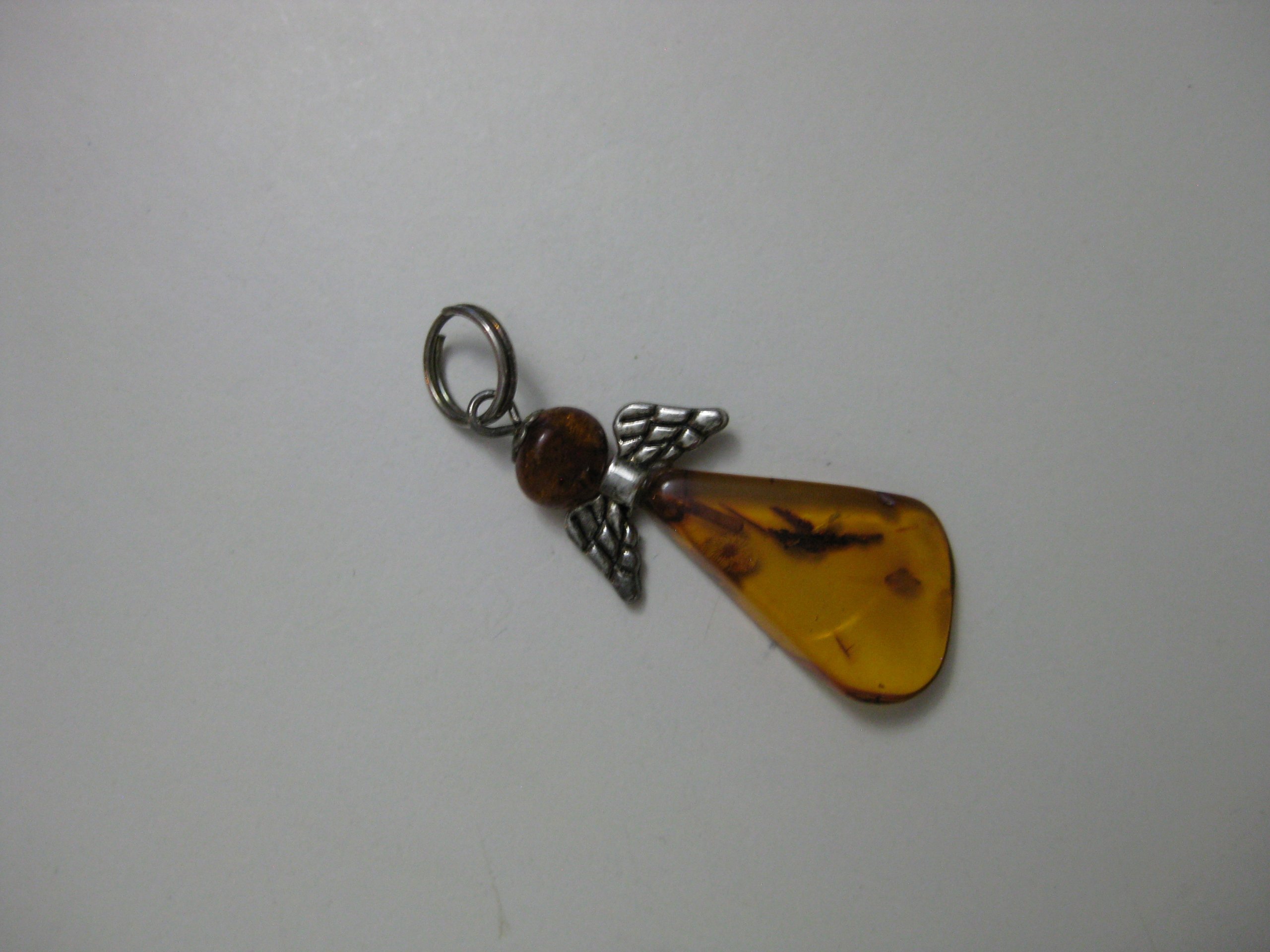 Silver Angel Pendant Unisex image 2