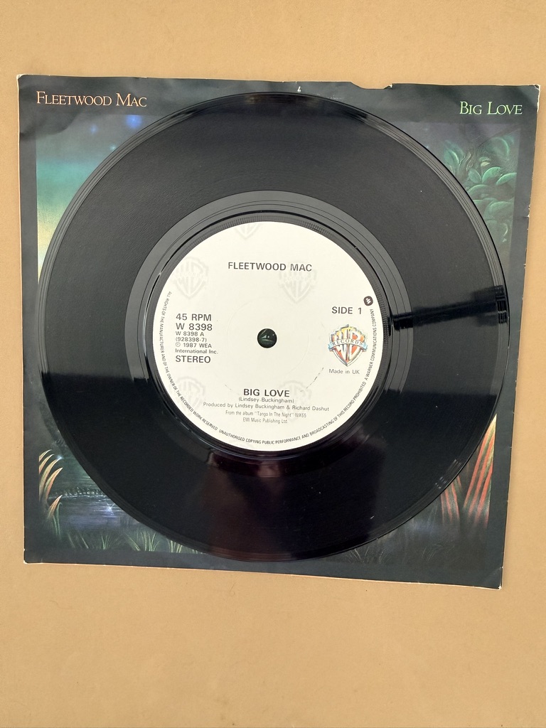 Fleetwood Mac Big Love 7" Vinyl Single 45 RPM image 3