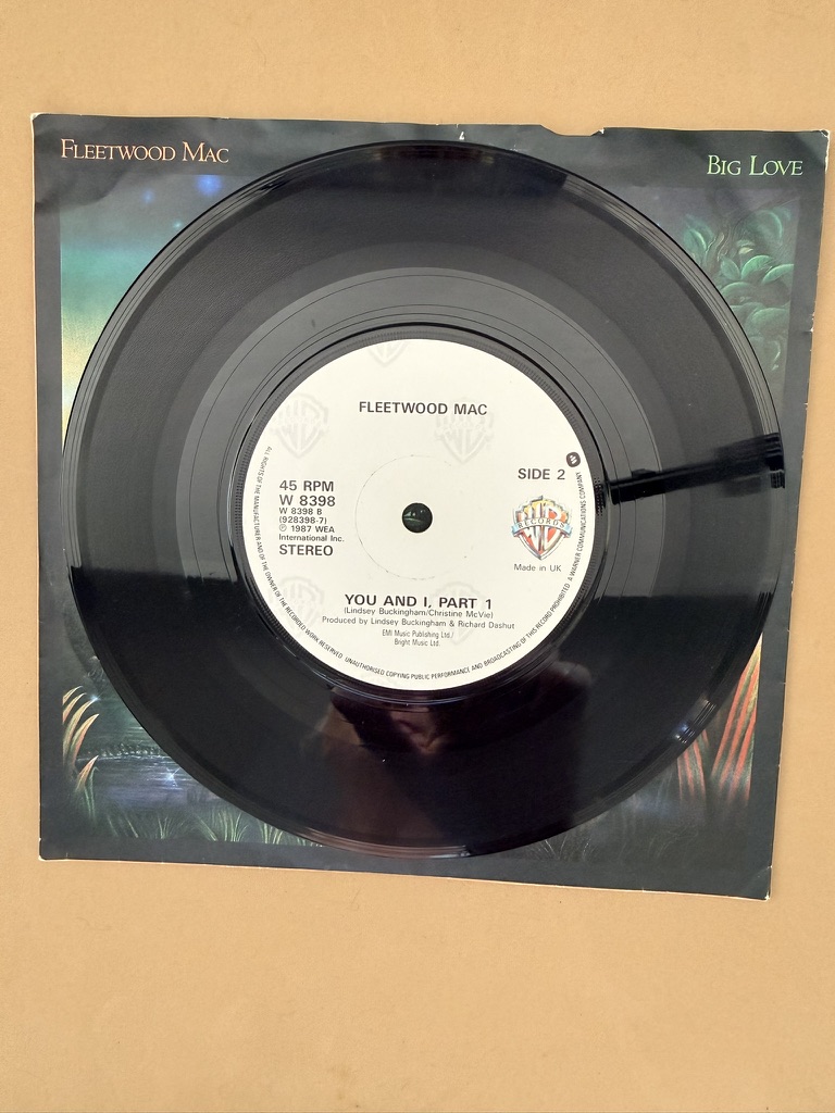 Fleetwood Mac Big Love 7" Vinyl Single 45 RPM image 4