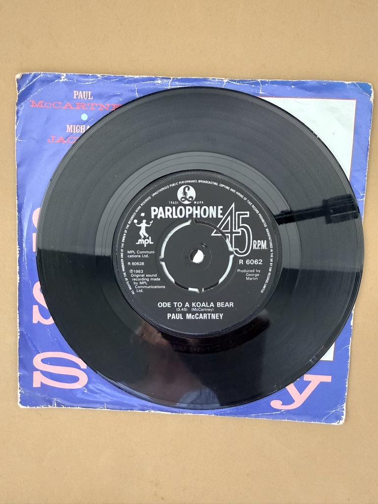 Paul McCartney & Michael Jackson Say Say Say Vinyl Single 7" 45RPM image 3