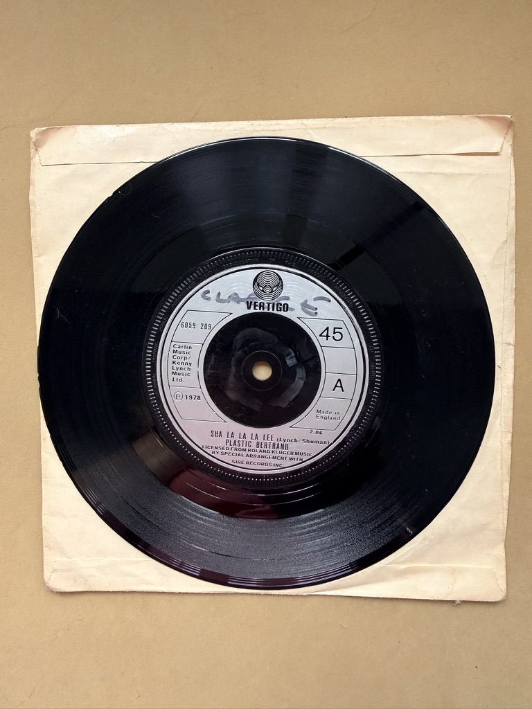 Plastic Bertrand Vinyl 7" Single Sha La La La Lee Naif song