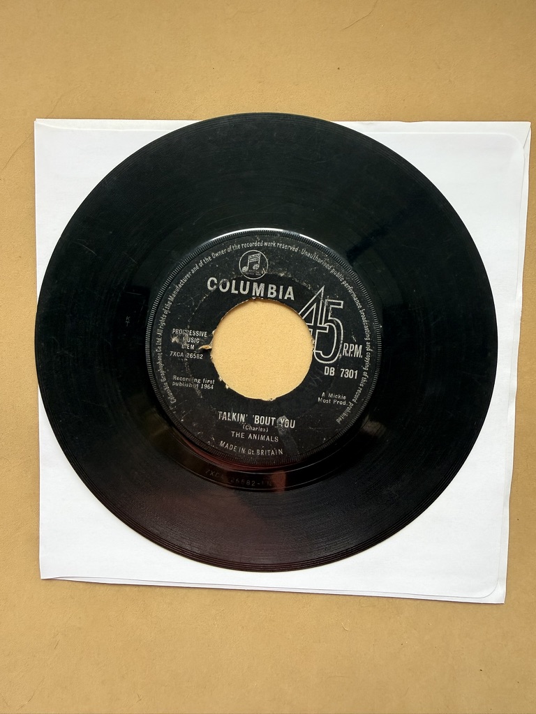 The Animals 7" Vinyl Single The House of the Rising Sun / Talkin' 'Bout You image 2