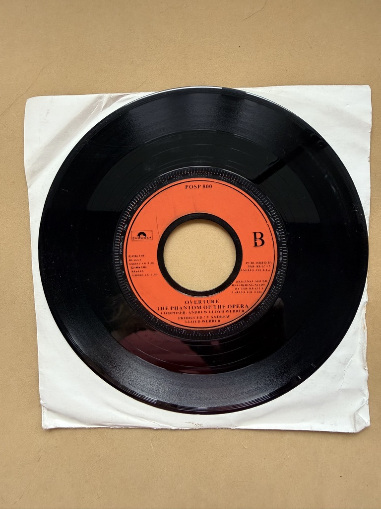 Sarah Brightman & Steve Harley The Phantom of the Opera Vinyl 7 inch Single image 2