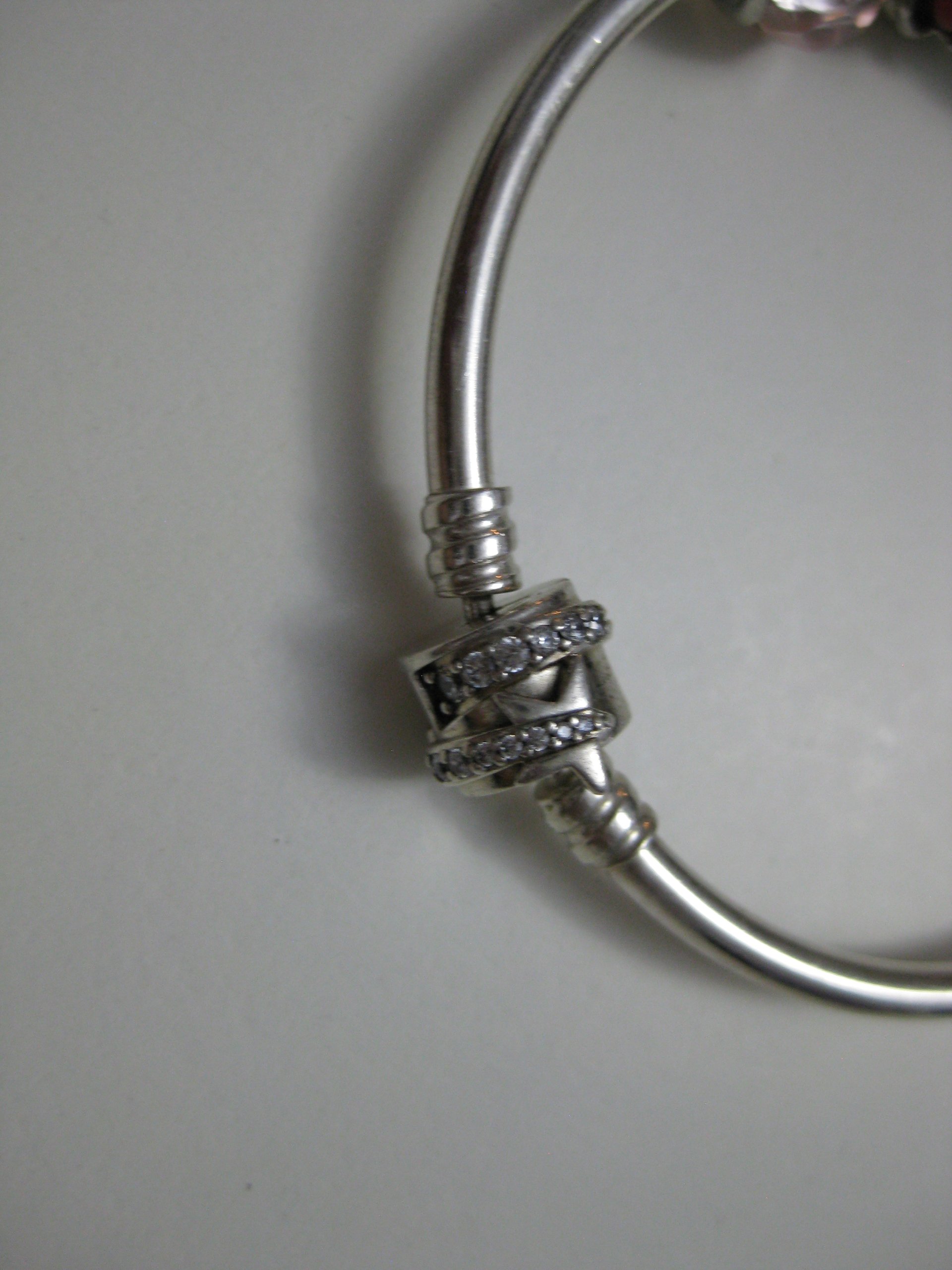 Silver Charm Bracelet with Red & Blue Accents image 8