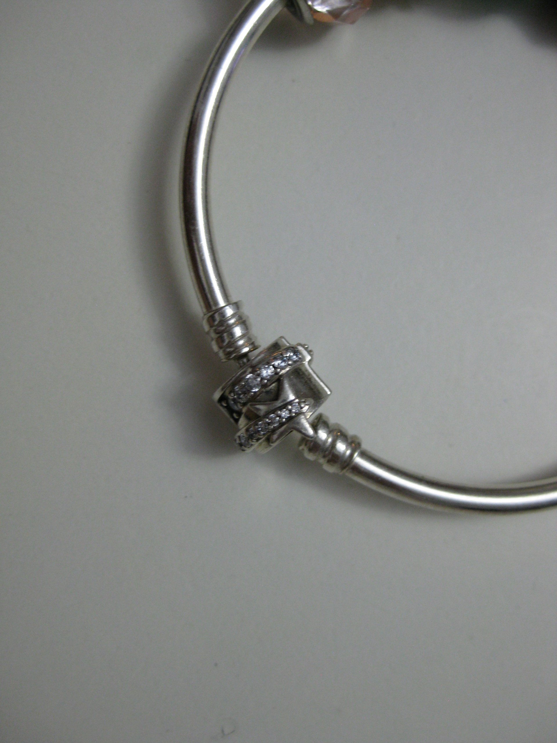 Silver Charm Bracelet with Red & Blue Accents image 9
