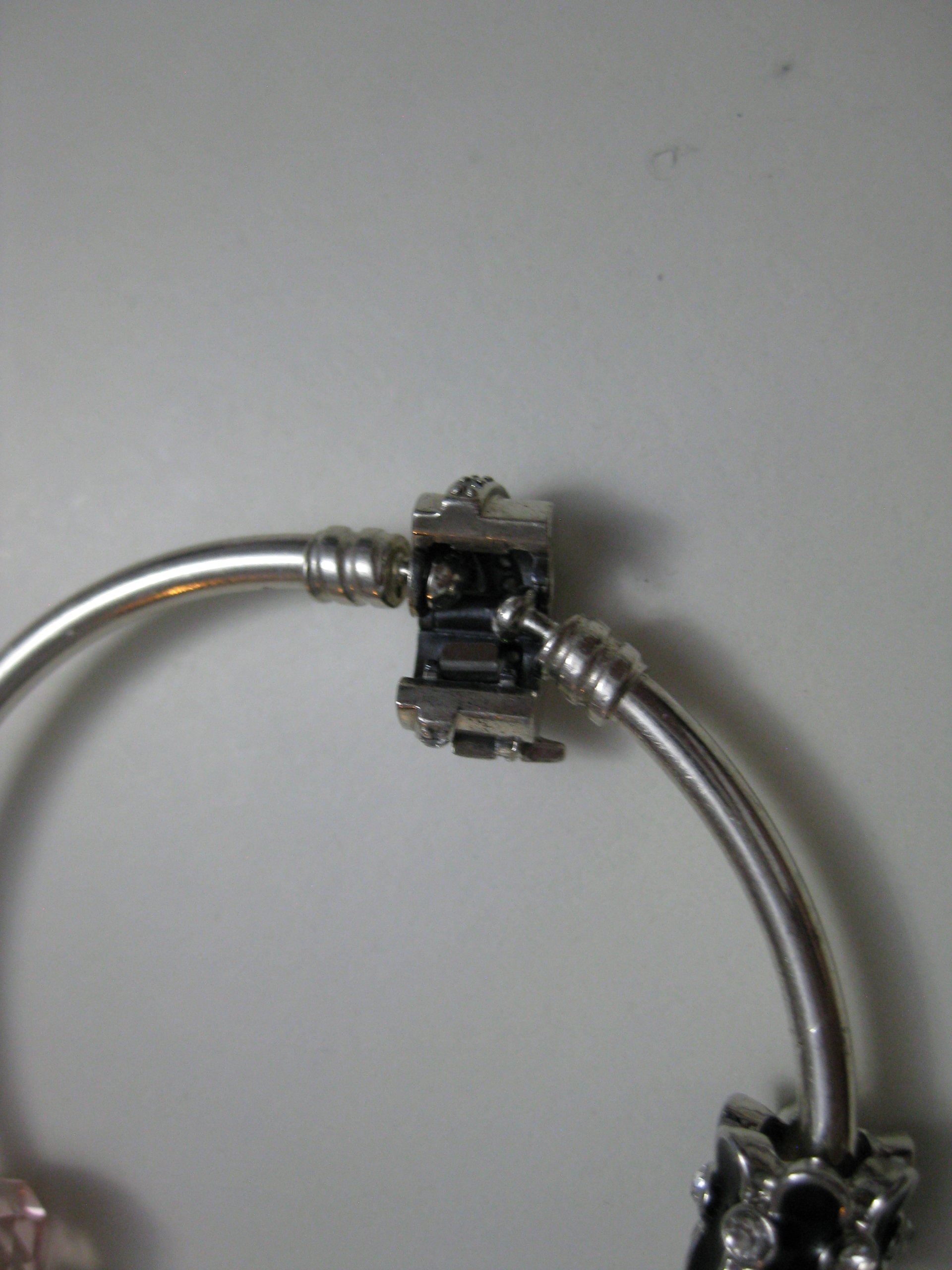 Silver Charm Bracelet with Red & Blue Accents image 10