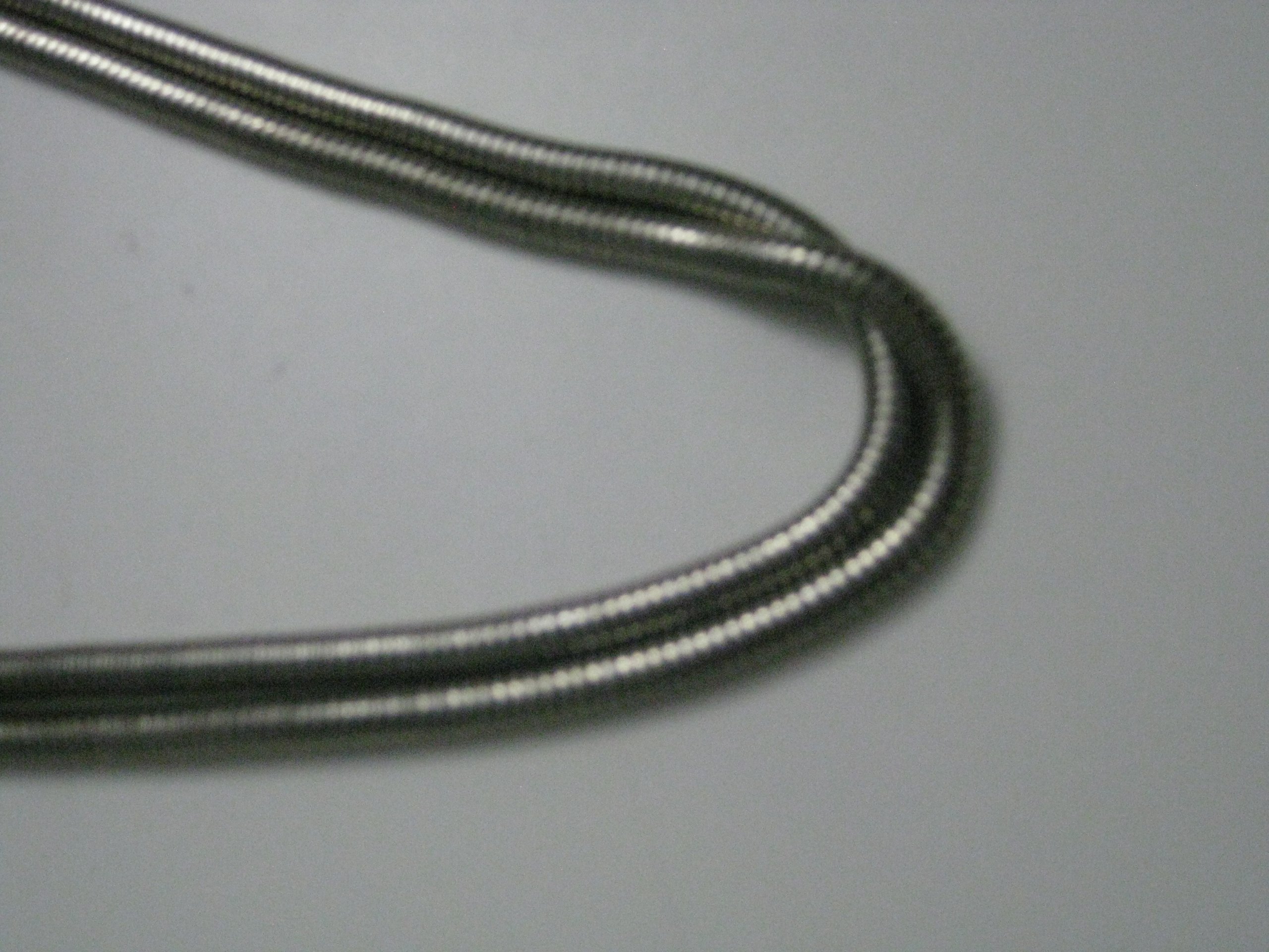 Silver Tone Metal Snake Chain Necklace Unisex image 2