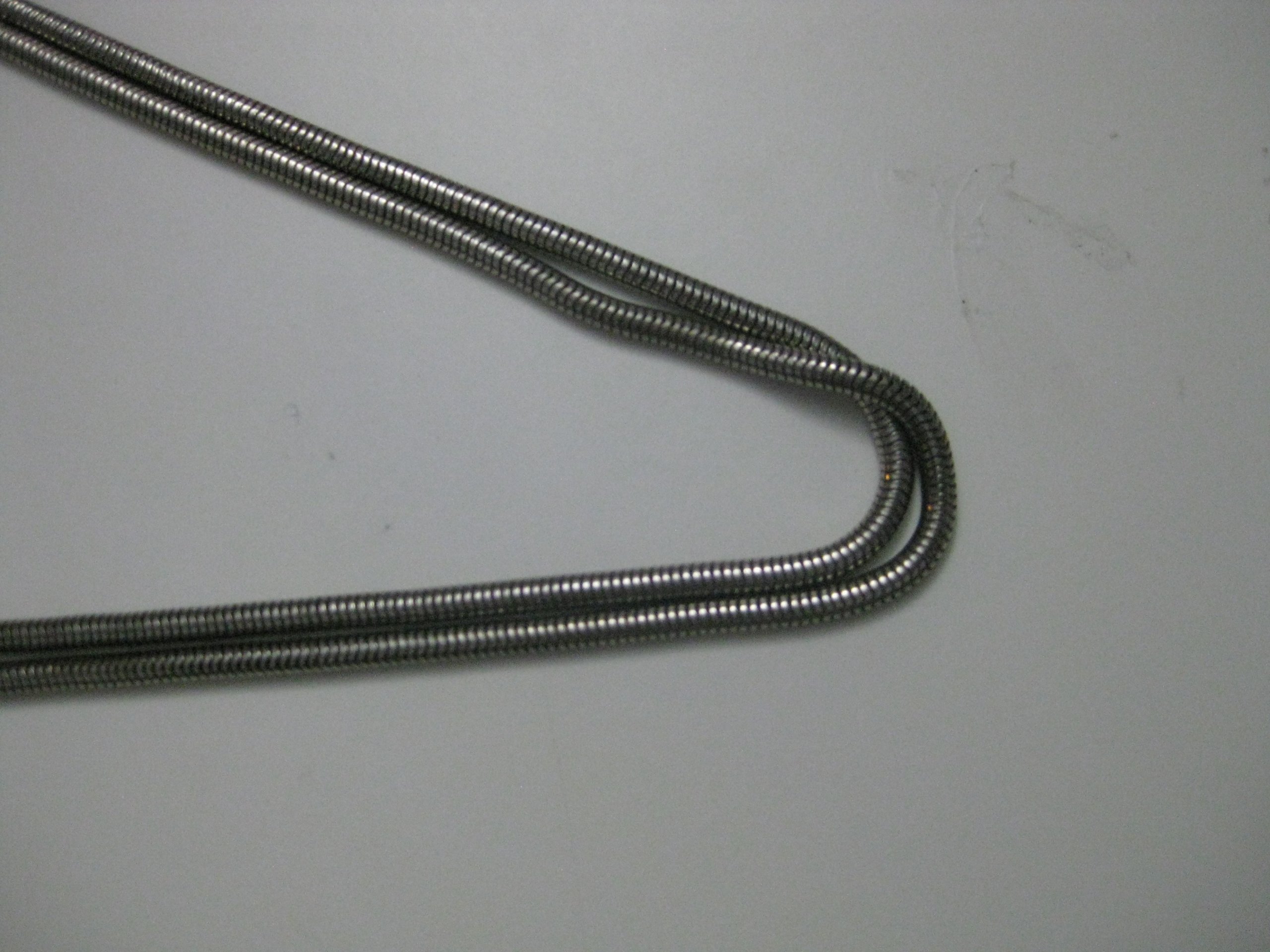 Silver Tone Metal Snake Chain Necklace Unisex image 4