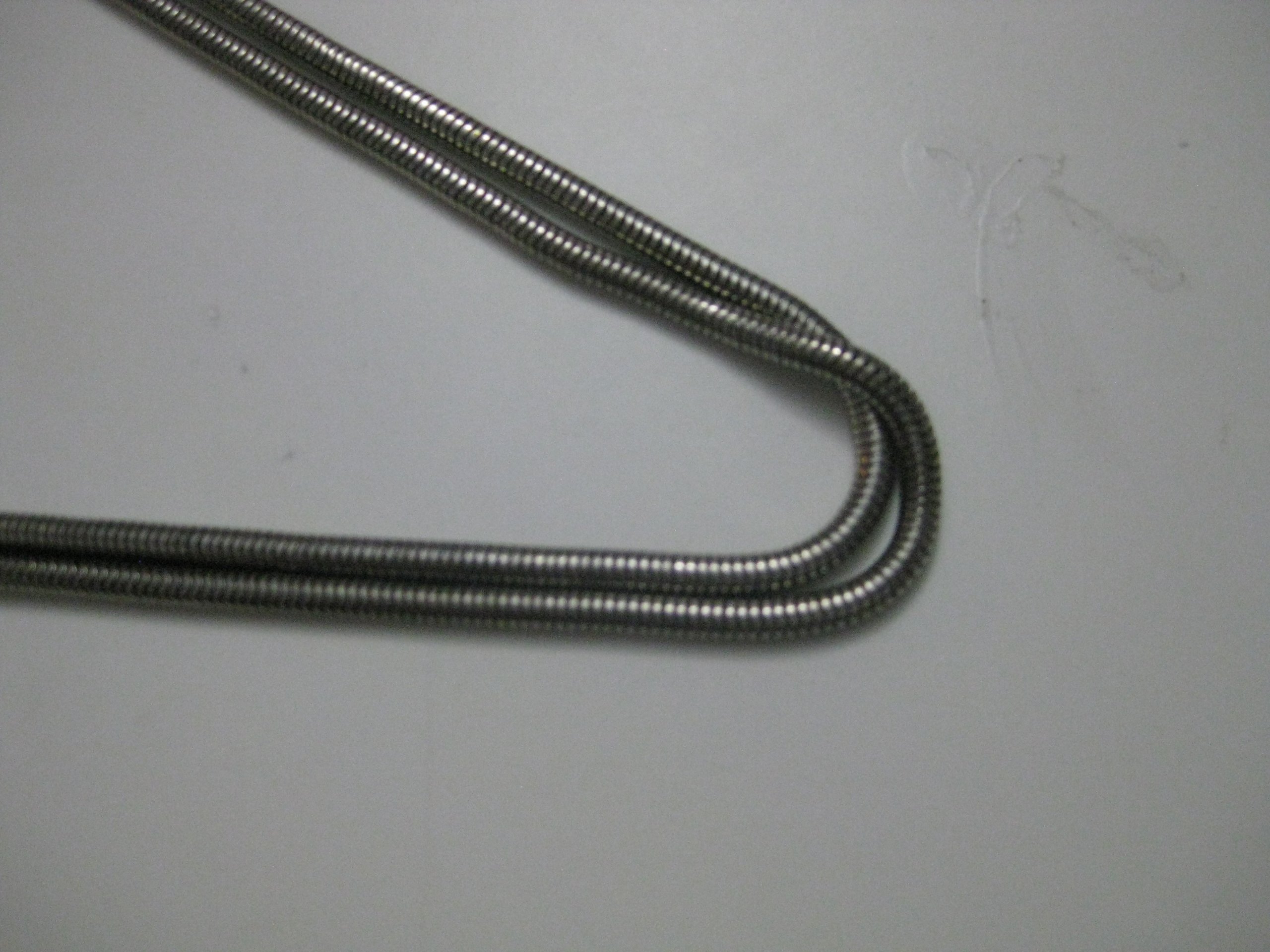 Silver Tone Metal Snake Chain Necklace Unisex image 5