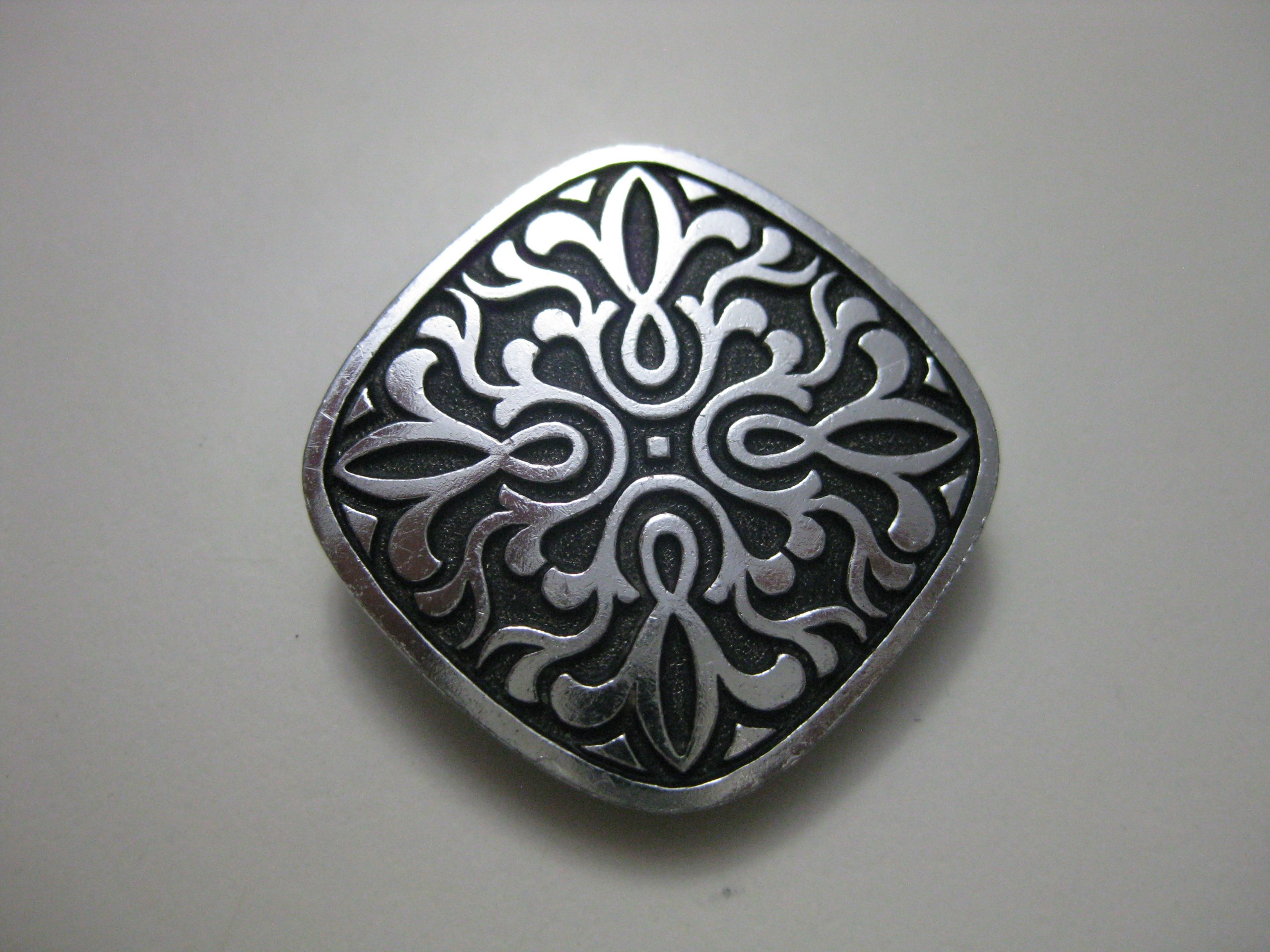 Westerly Germany Silver Tone Ornate Belt Buckle