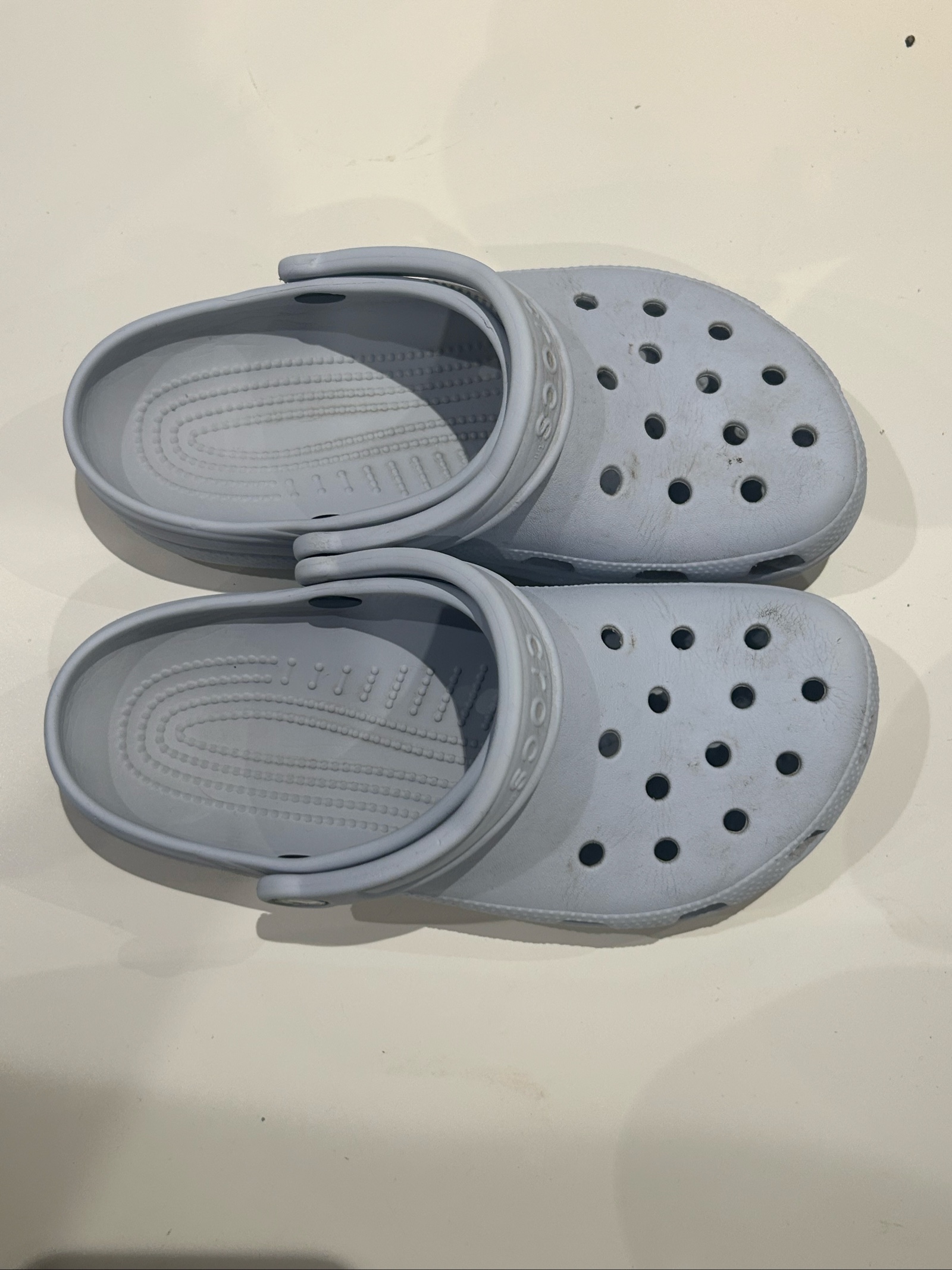 Crocs White Classic Clogs UK 4 image 2