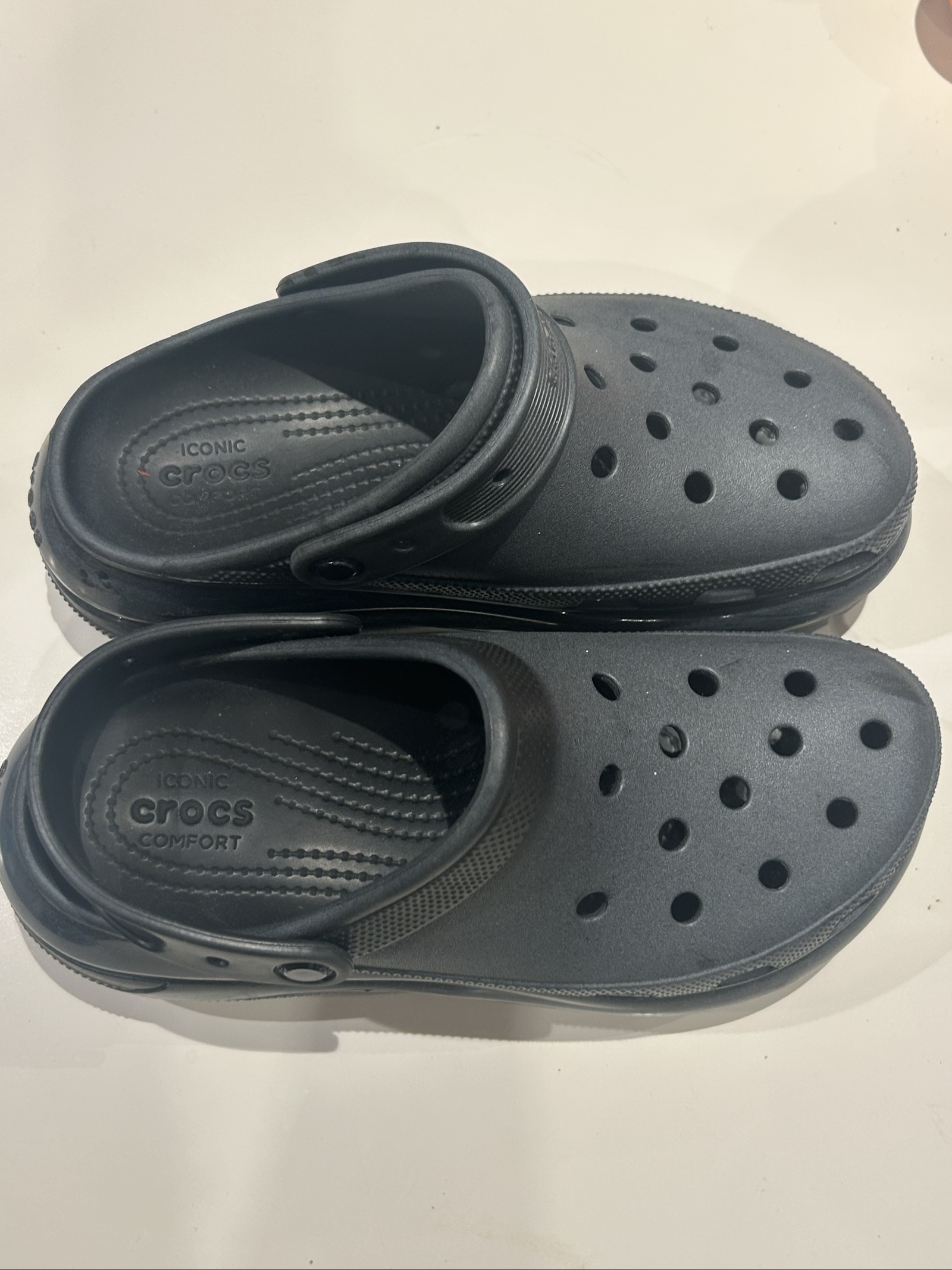 Crocs Black Classic Clog Shoes US 7 / US W 9 Comfortable Lightweight