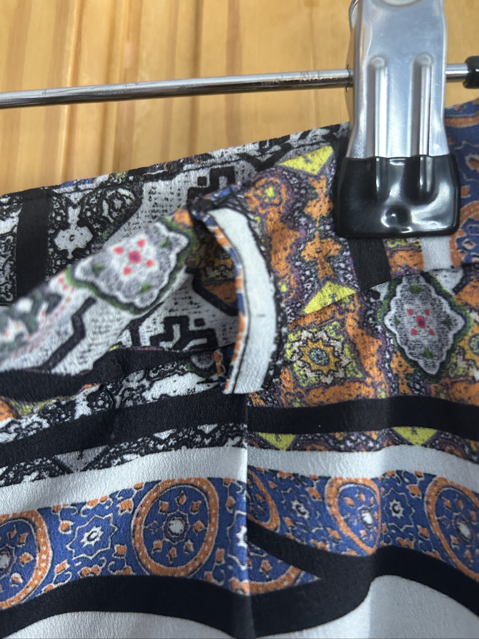 Topshop Women's Multi Colour Patterned Shorts UK 12 image 7
