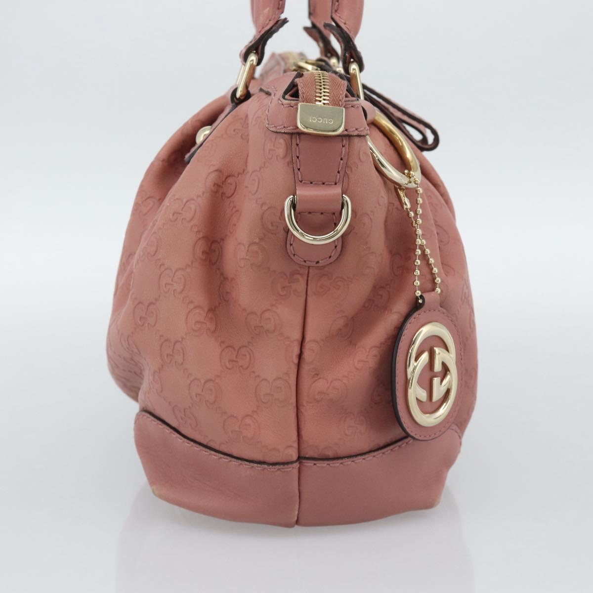 GUCCI GuccissimaGG Sukey Hand Bag Leather Pink Gold 247902 Auth 191520 image 3
