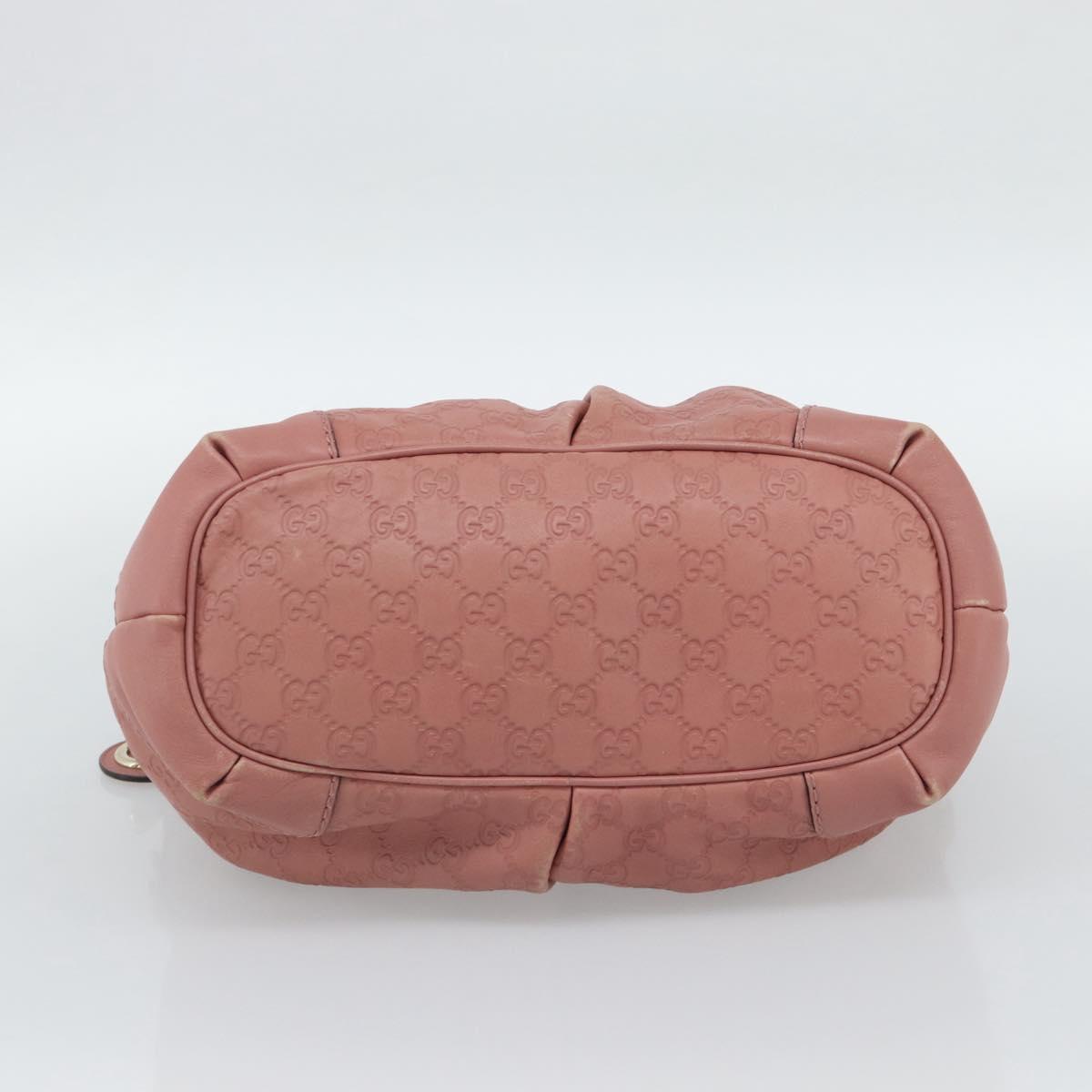 GUCCI GuccissimaGG Sukey Hand Bag Leather Pink Gold 247902 Auth 191520 image 5