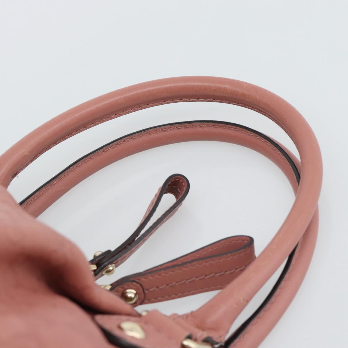 GUCCI GuccissimaGG Sukey Hand Bag Leather Pink Gold 247902 Auth 191520 image 8
