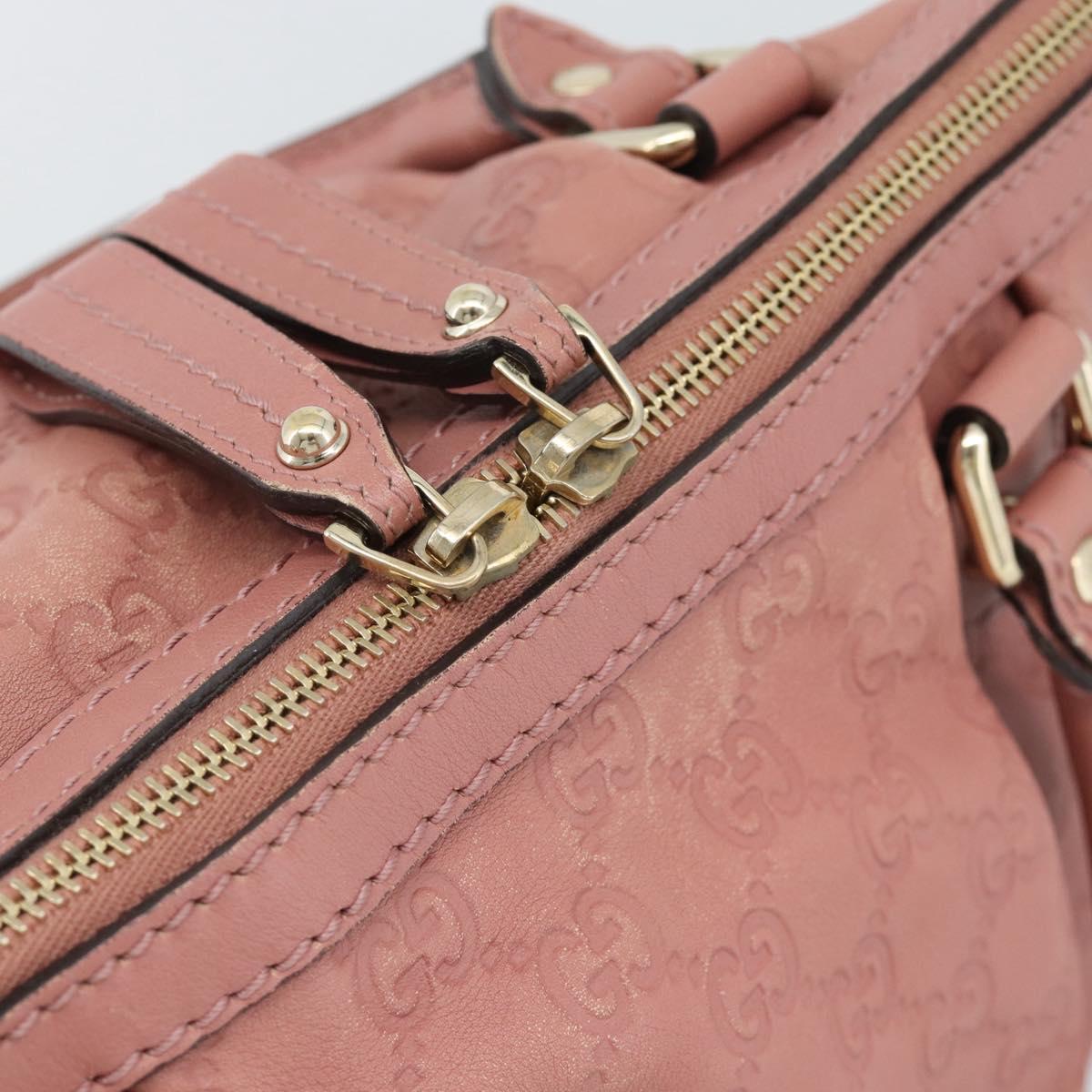 GUCCI GuccissimaGG Sukey Hand Bag Leather Pink Gold 247902 Auth 191520 image 10