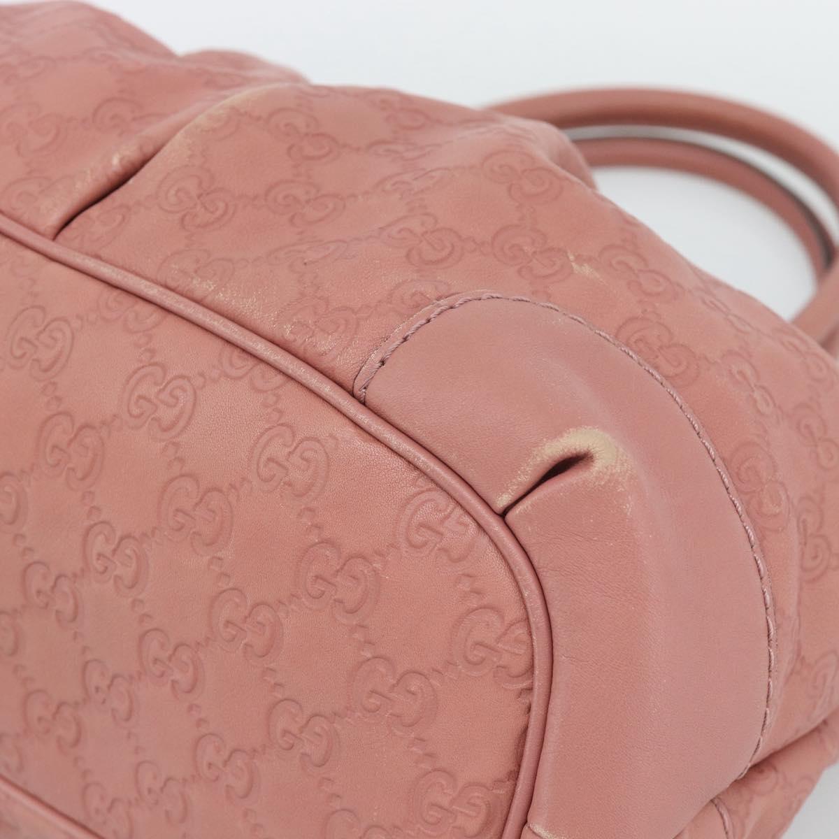 GUCCI GuccissimaGG Sukey Hand Bag Leather Pink Gold 247902 Auth 191520 image 9