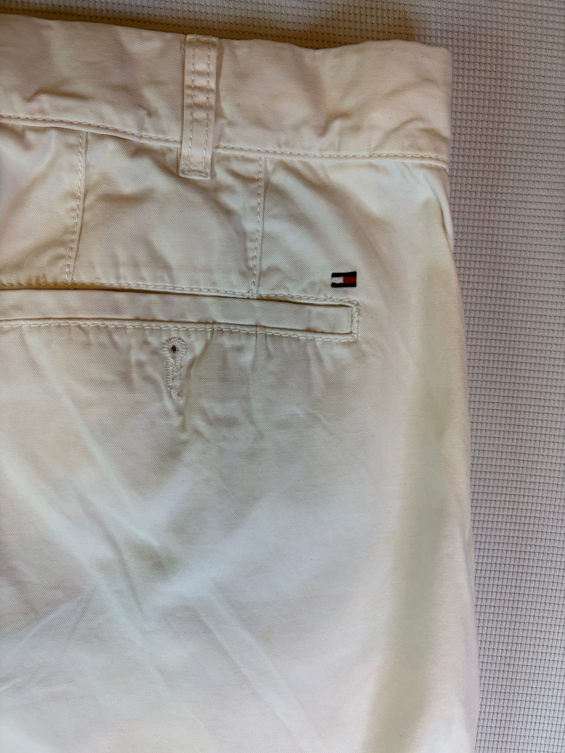 Tommy Hilfiger Men's Cream Classic Fit Cotton Chino Trousers 44 Waist image 6