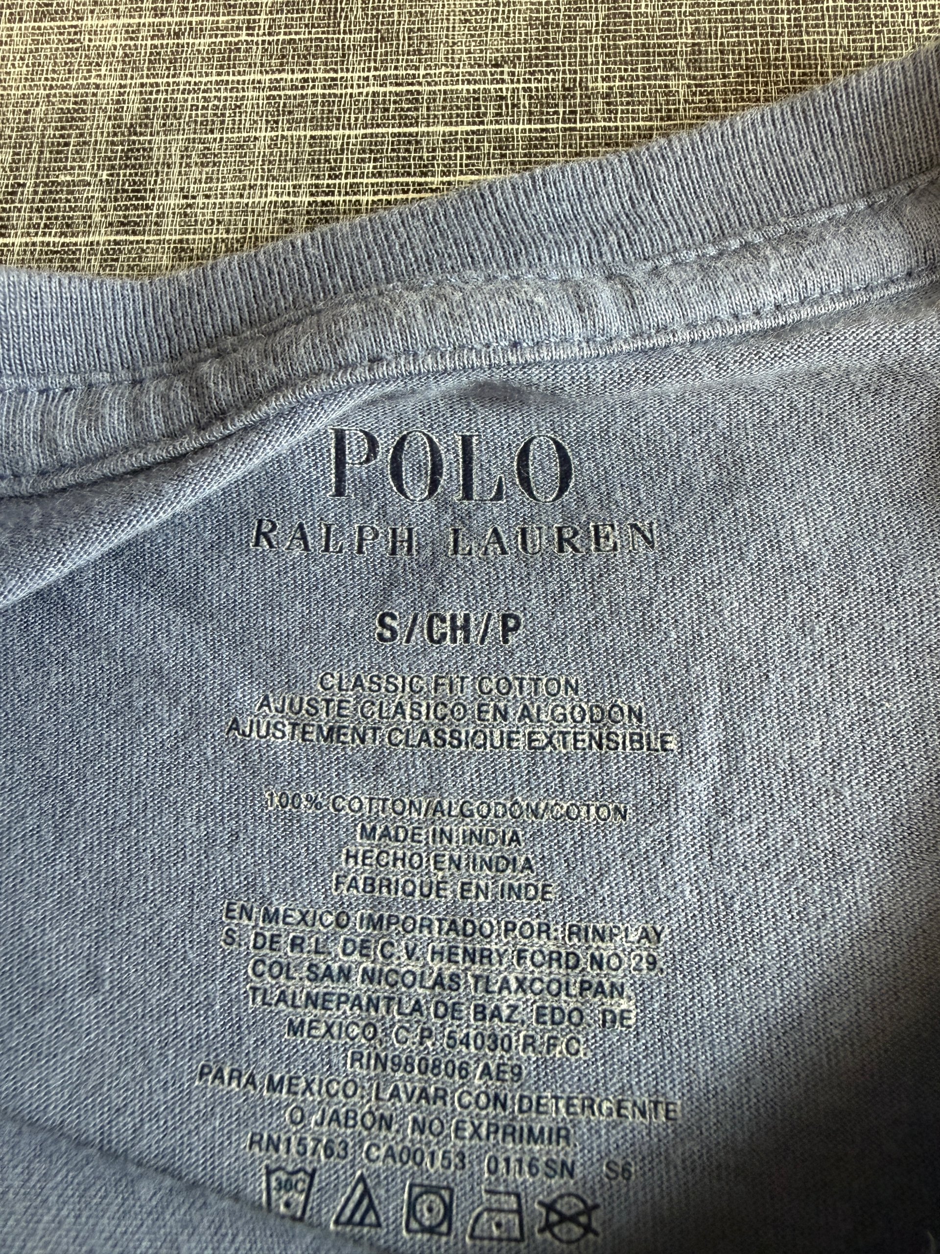 Polo Ralph Lauren Men’s Classic Fit Cotton T-Shirt Small Light Blue Embroidered Logo image 3