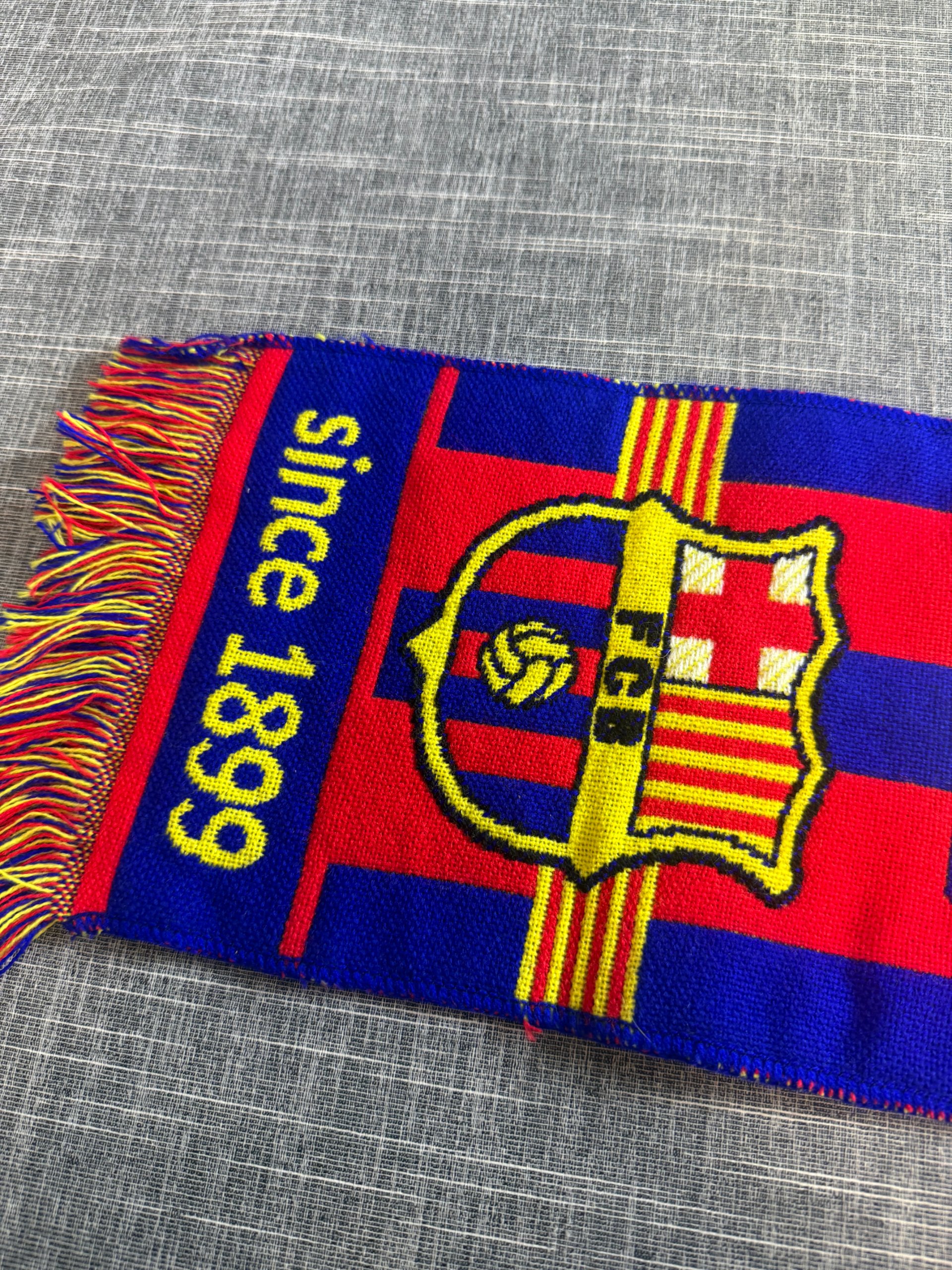FC Barcelona Official Football Club Fan Scarf Red Blue Yellow image 4