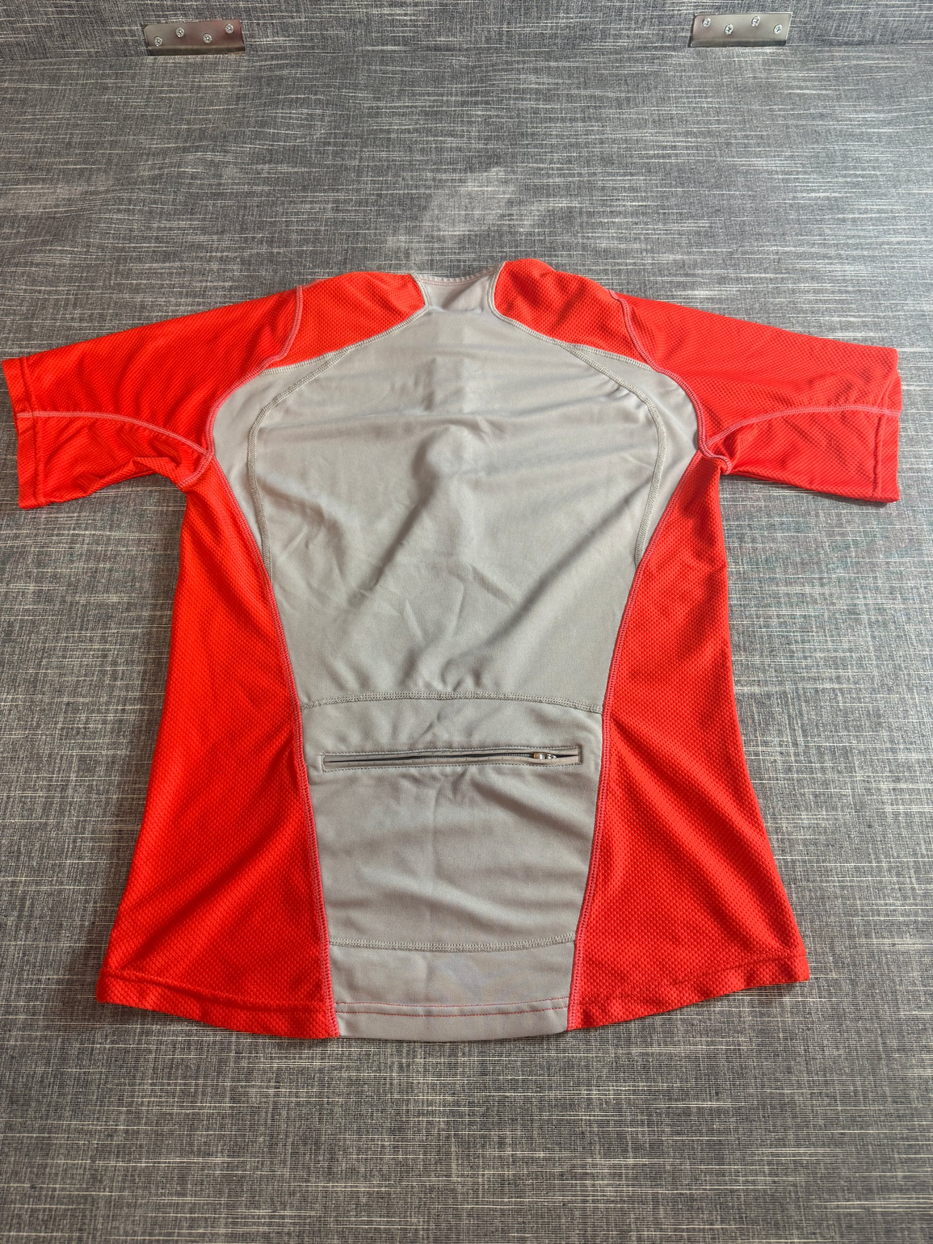 Nike Men’s Red Dri-FIT Half Zip Training Top Large Breathable Mesh image 7