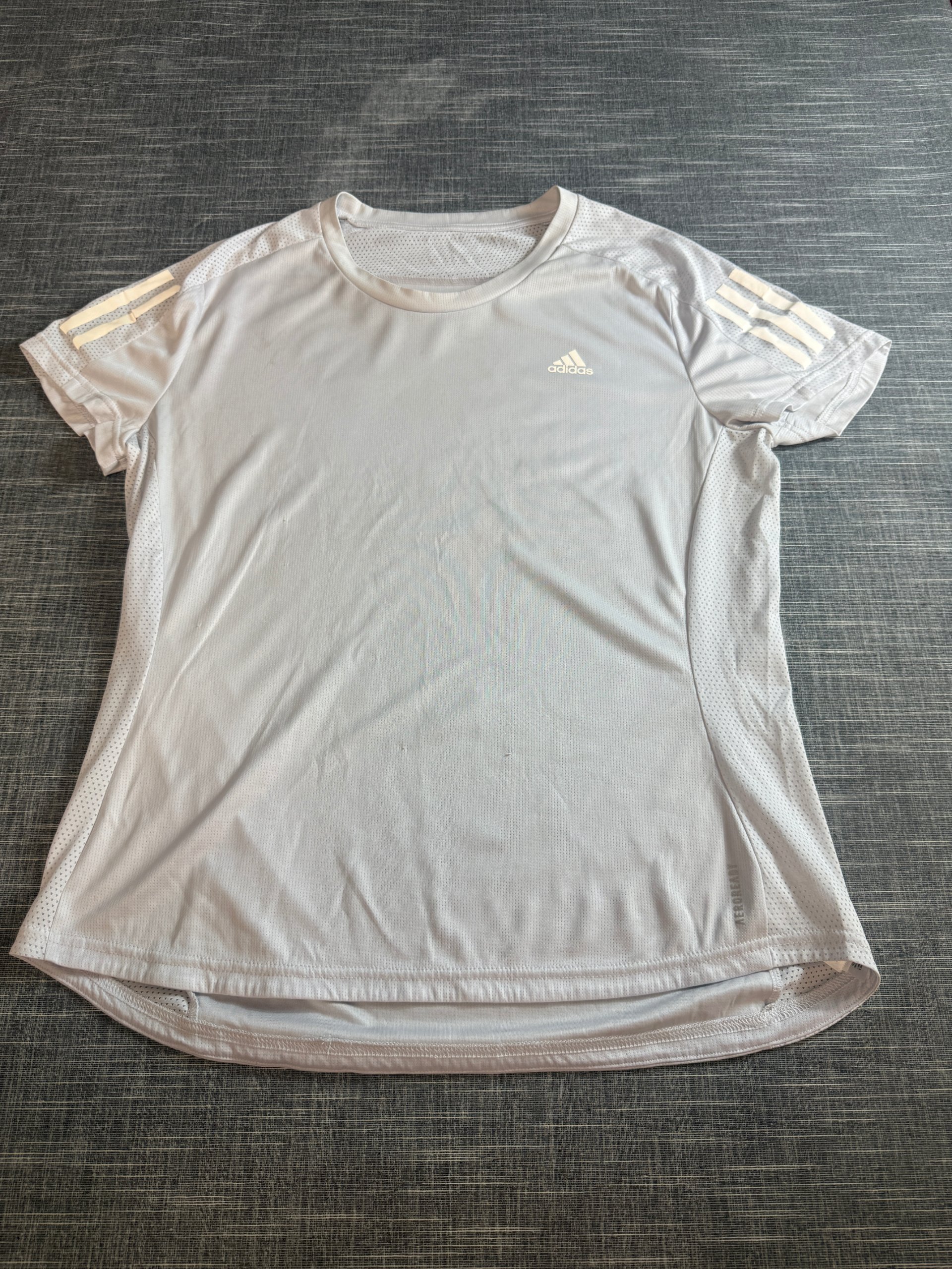 Adidas Men's Running Aeroready T-Shirt Large White Breathable