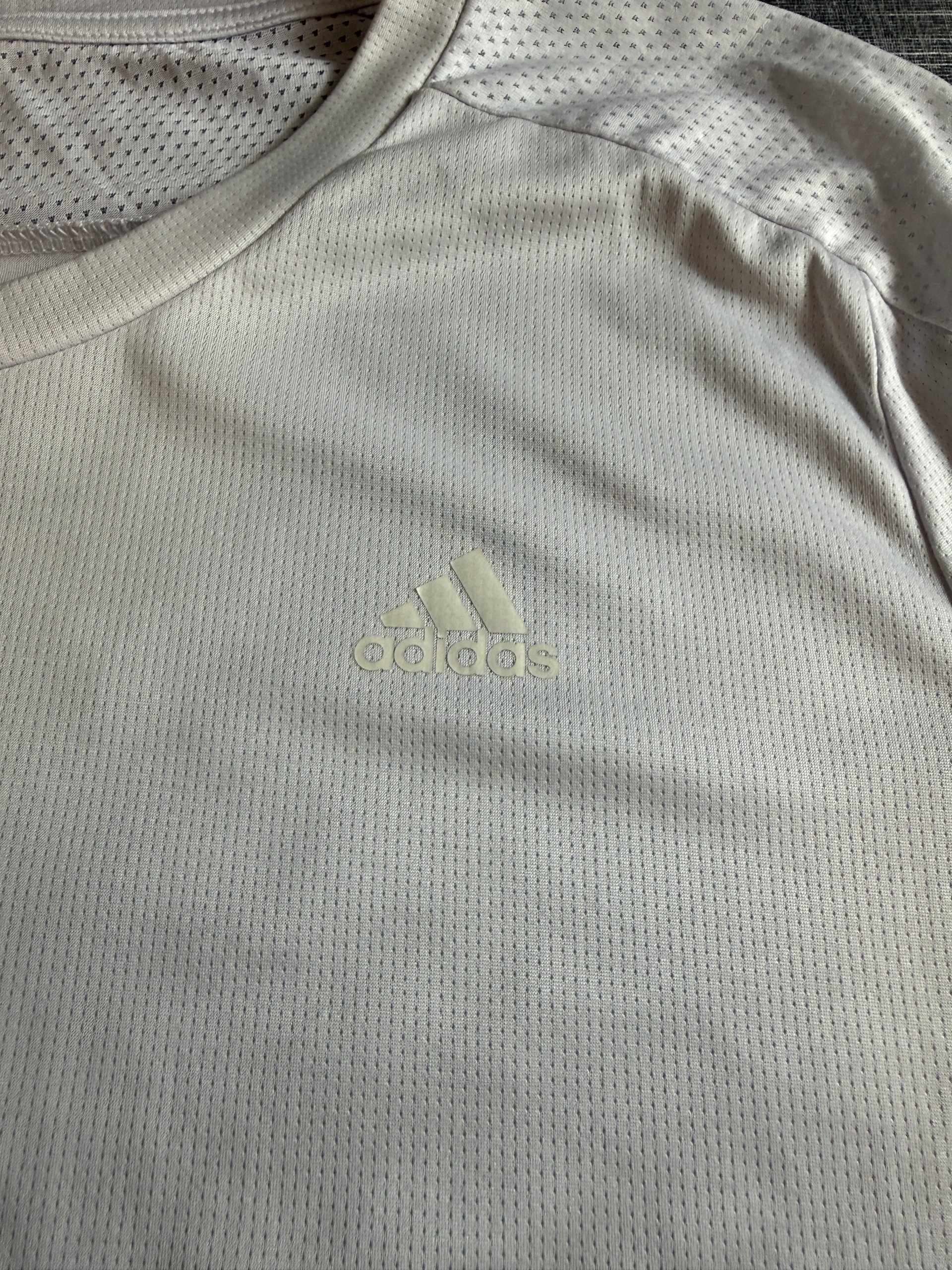 Adidas Men's Running Aeroready T-Shirt Large White Breathable image 2