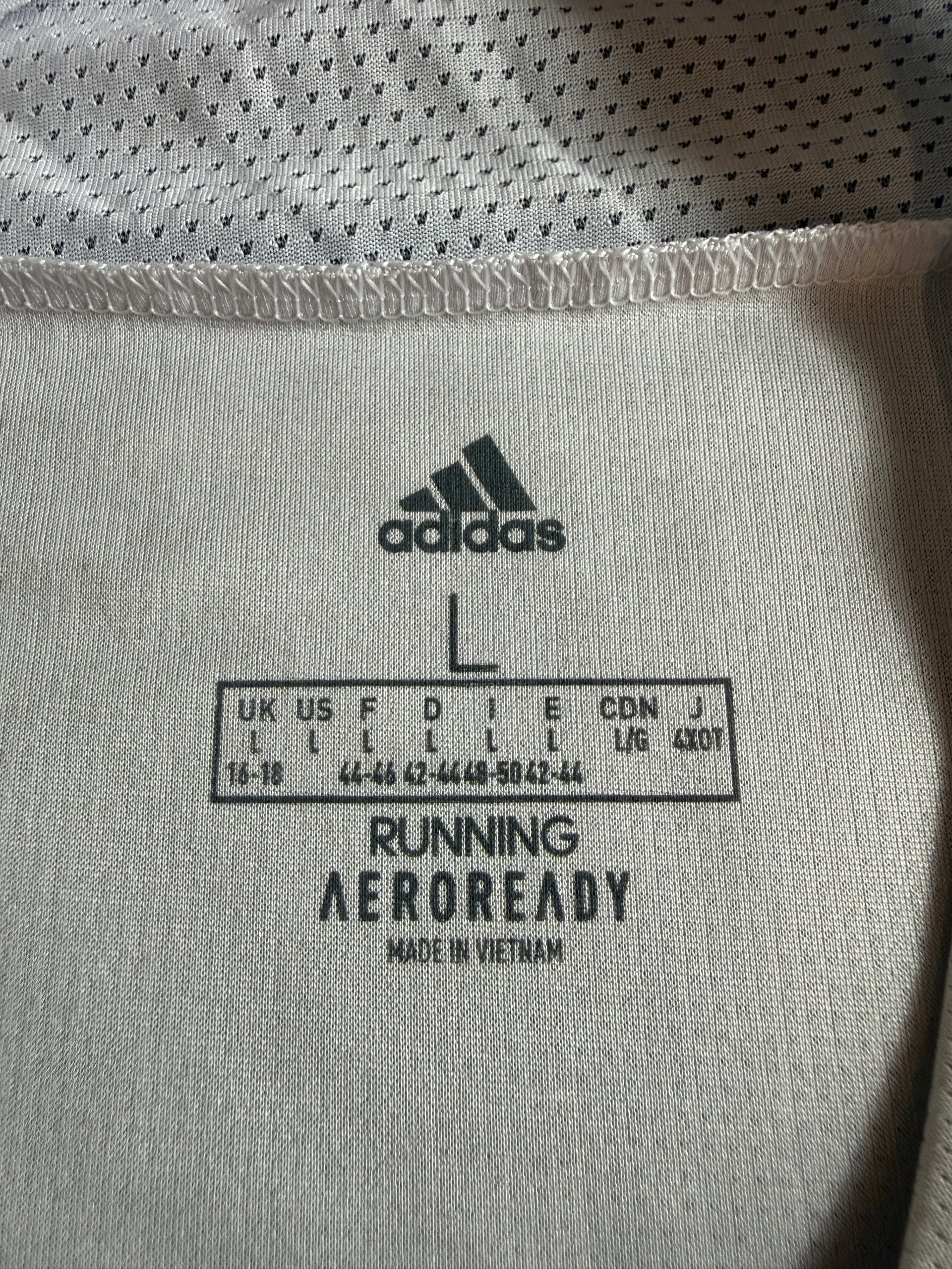 Adidas Men's Running Aeroready T-Shirt Large White Breathable image 4