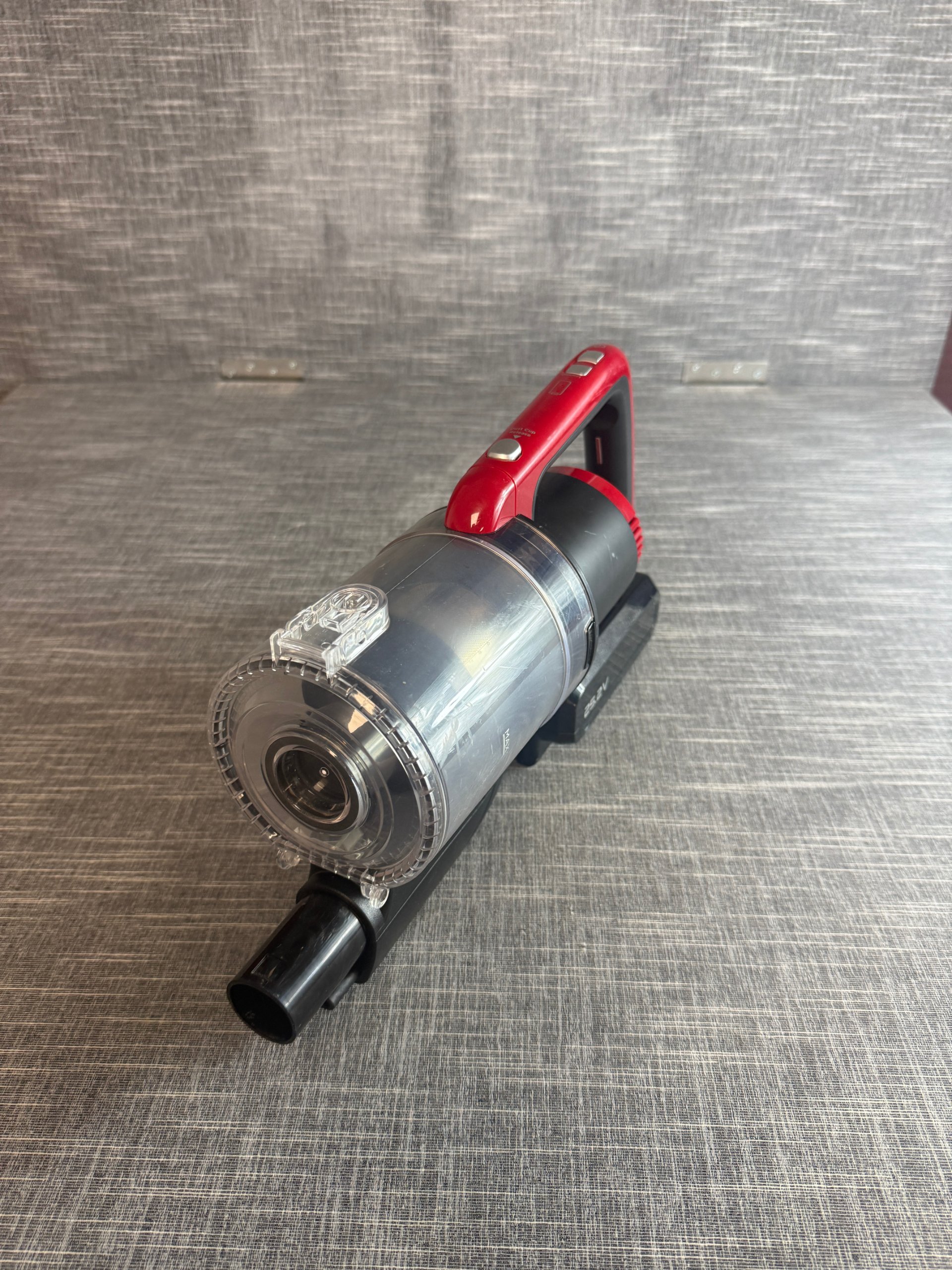 Essentials C150SVC22 25.2V Cordless Handheld Vacuum Cleaner Black Red Portable Dust Cup