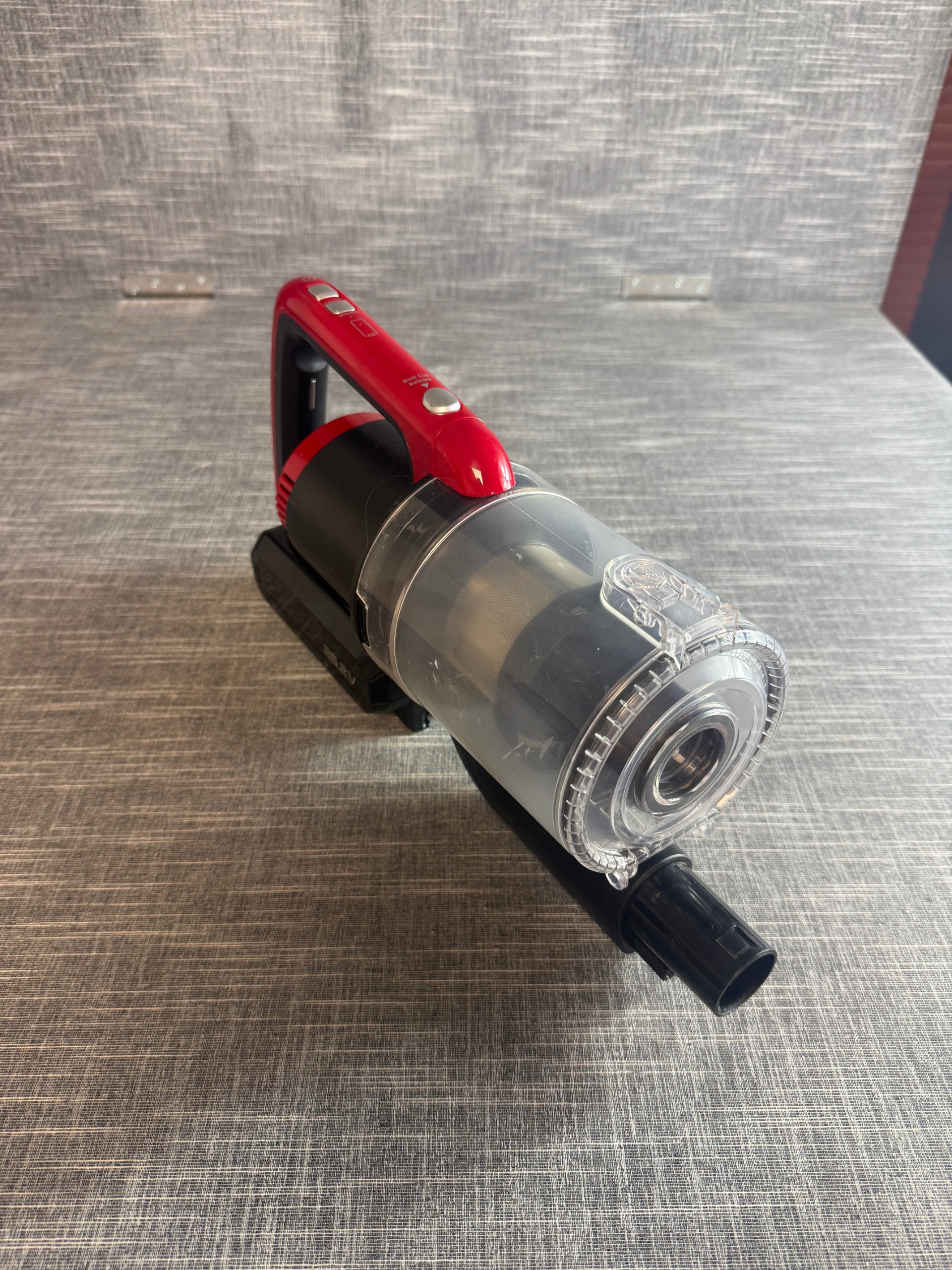 Essentials C150SVC22 25.2V Cordless Handheld Vacuum Cleaner Black Red Portable Dust Cup image 2