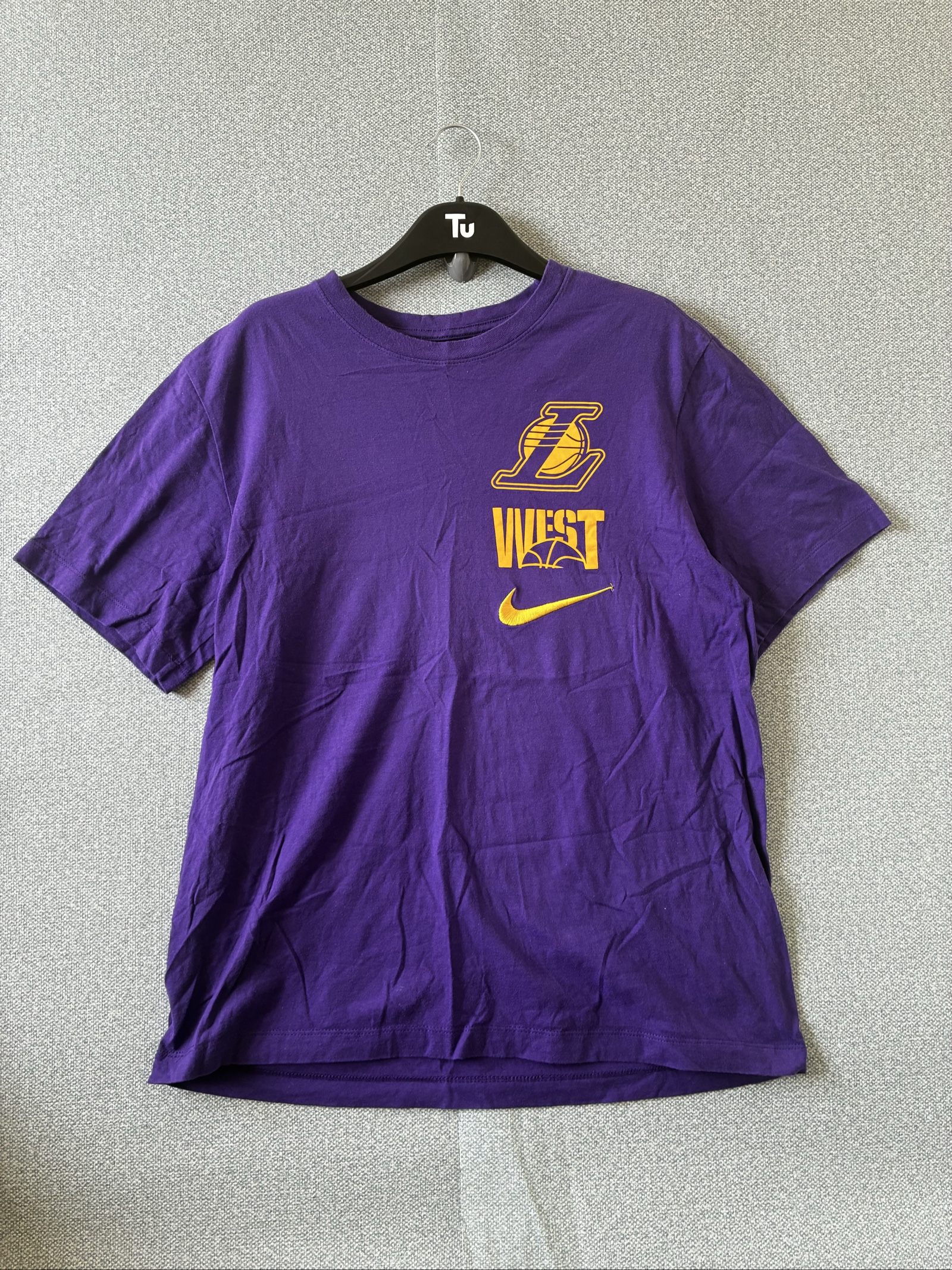 Nike Purple & Yellow Lakers West Nike Tee Medium NBA