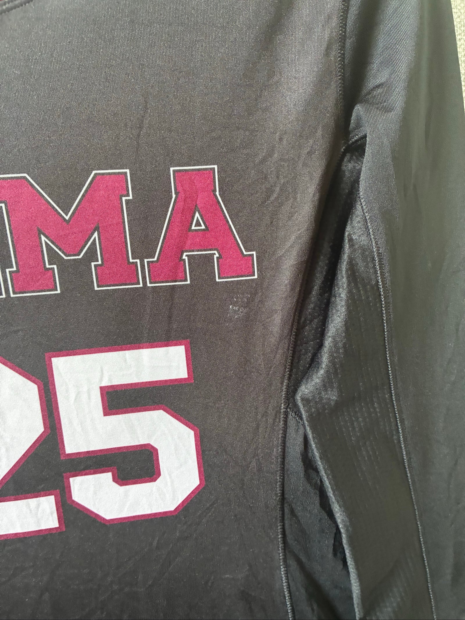 Adidas Black & Maroon Alma Volleyball Jersey Small Long Sleeve image 3