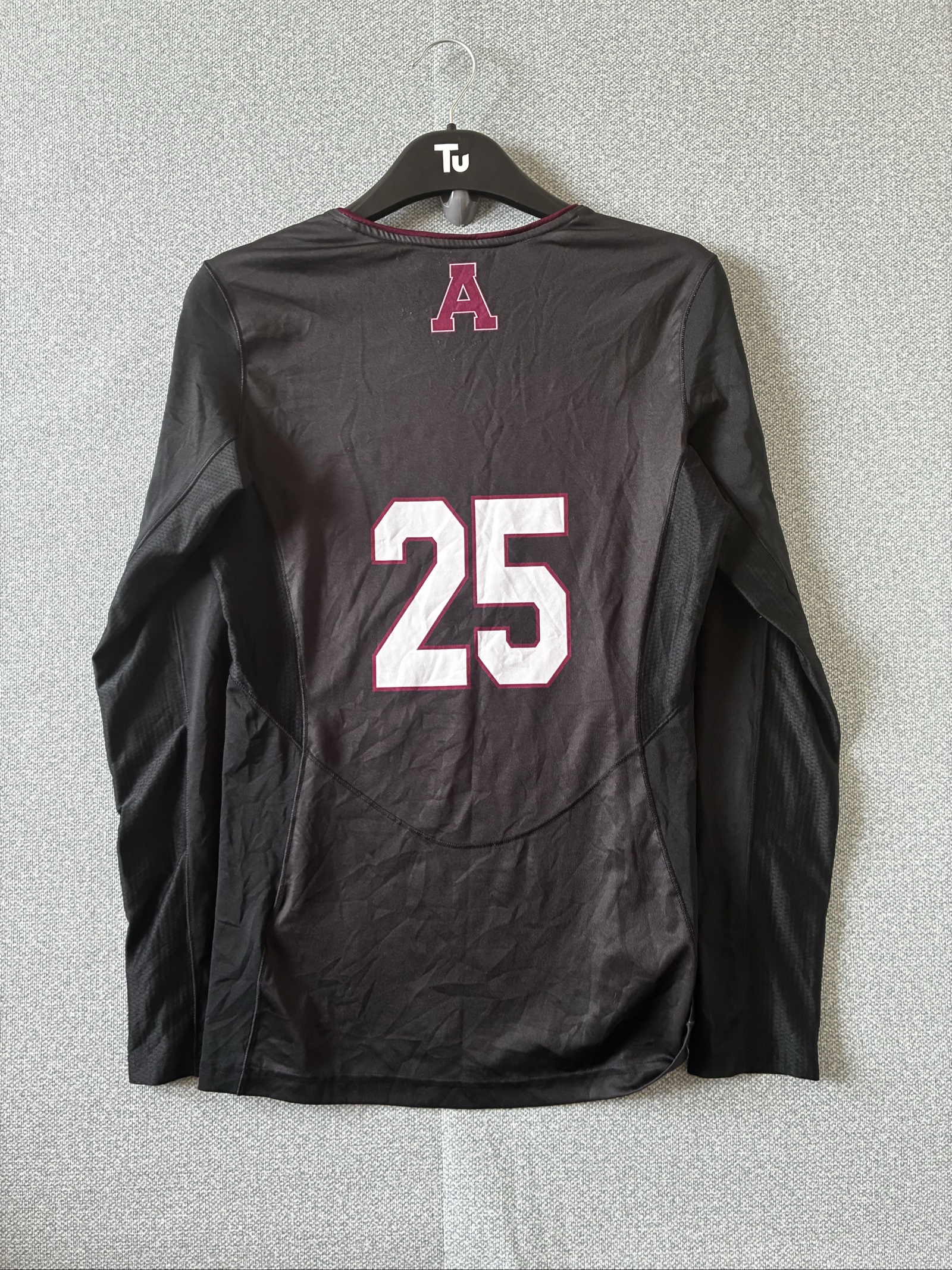 Adidas Black & Maroon Alma Volleyball Jersey Small Long Sleeve image 6