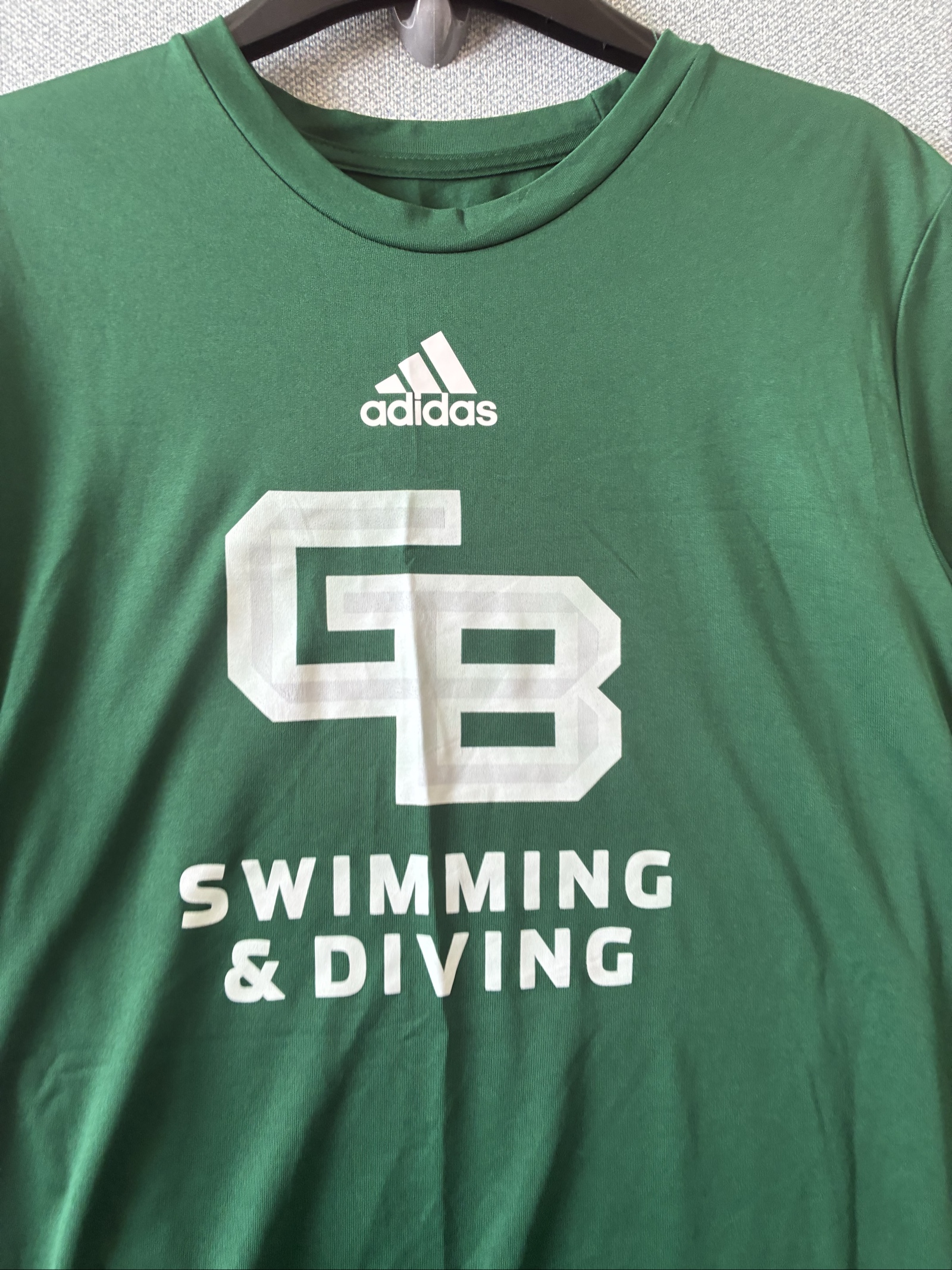Adidas Green GB Swimming & Diving T-Shirt Medium image 2