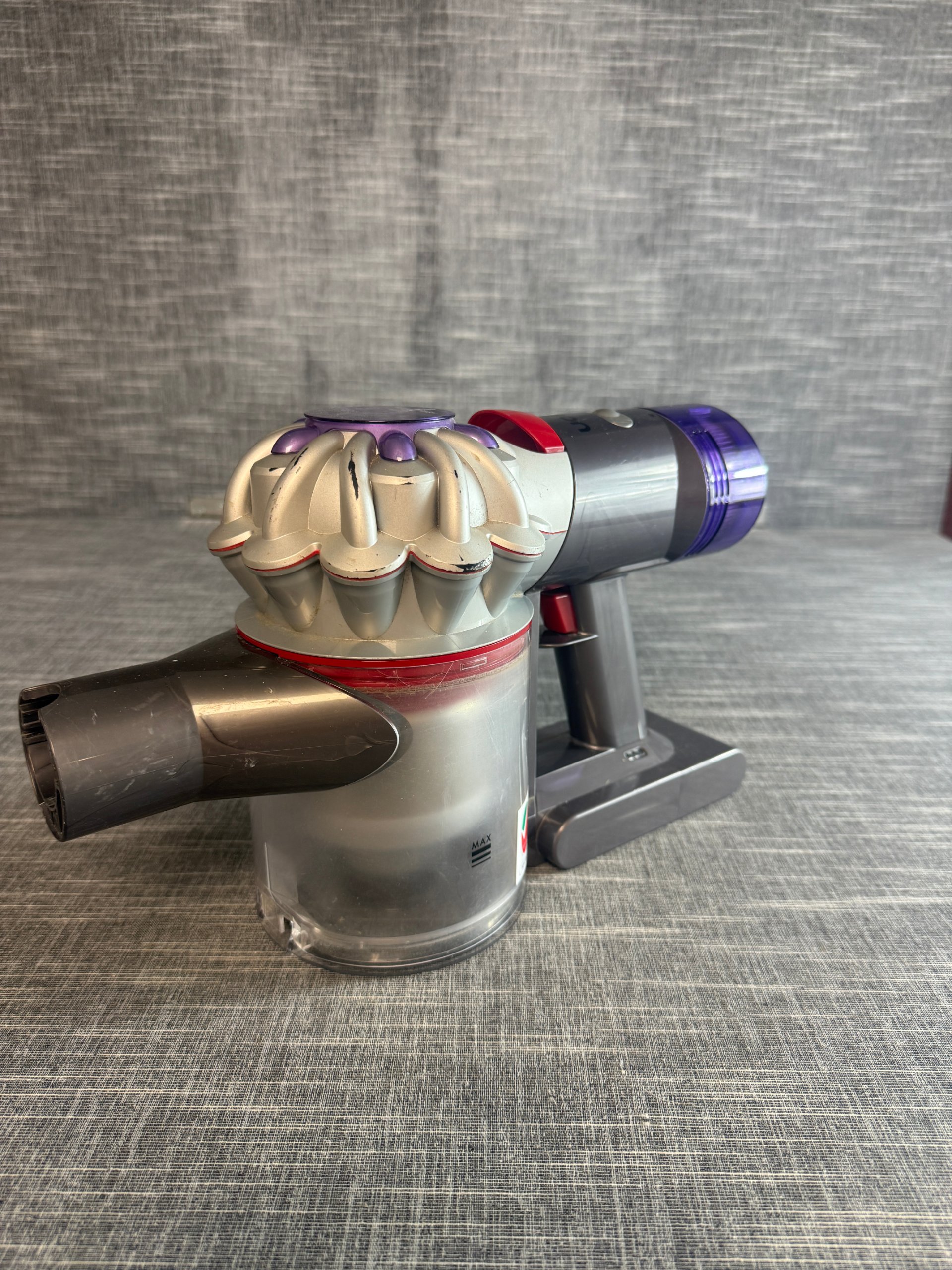 Dyson V6 Absolute Cordless Vacuum Cleaner Part Dust Canister Purple Grey