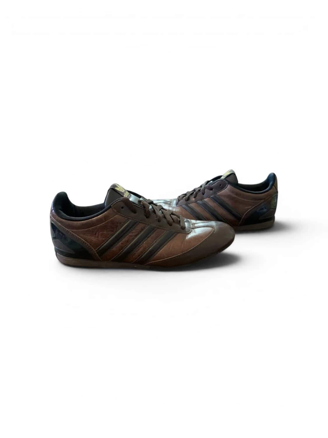 Adidas Originals Baskets Homme Marron & Noir en Cuir - Taille Other