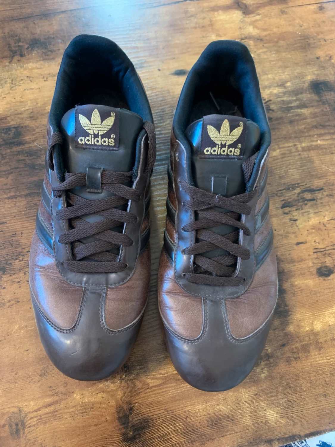 Adidas Originals Baskets Homme Marron & Noir en Cuir - Taille Other image 2