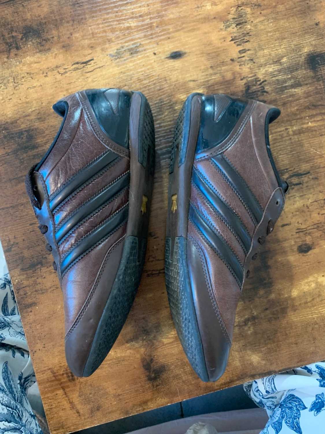 Adidas Originals Baskets Homme Marron & Noir en Cuir - Taille Other image 3