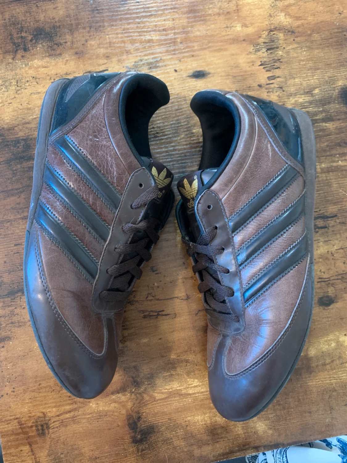 Adidas Originals Baskets Homme Marron & Noir en Cuir - Taille Other image 4