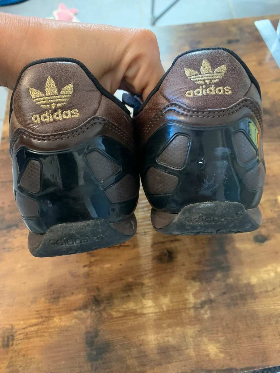 Adidas Originals Baskets Homme Marron & Noir en Cuir - Taille Other image 7