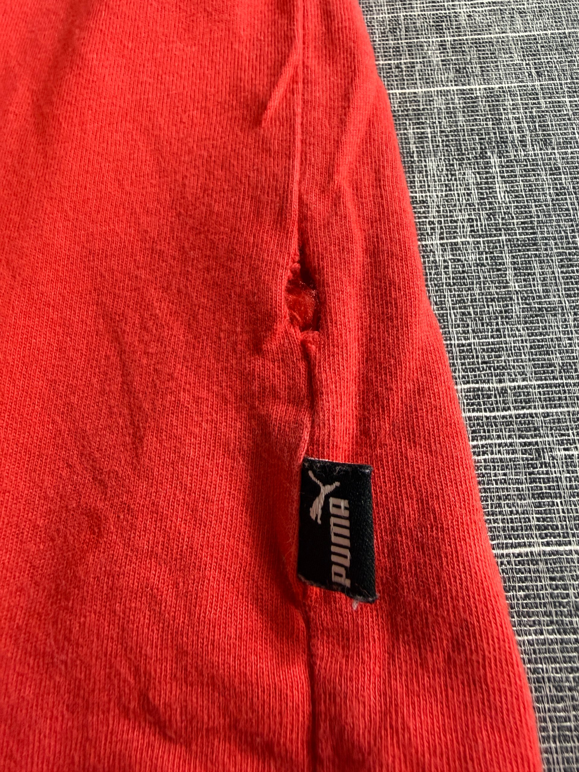 Puma Men’s Red Logo Print T-Shirt XL Cotton Casual image 4