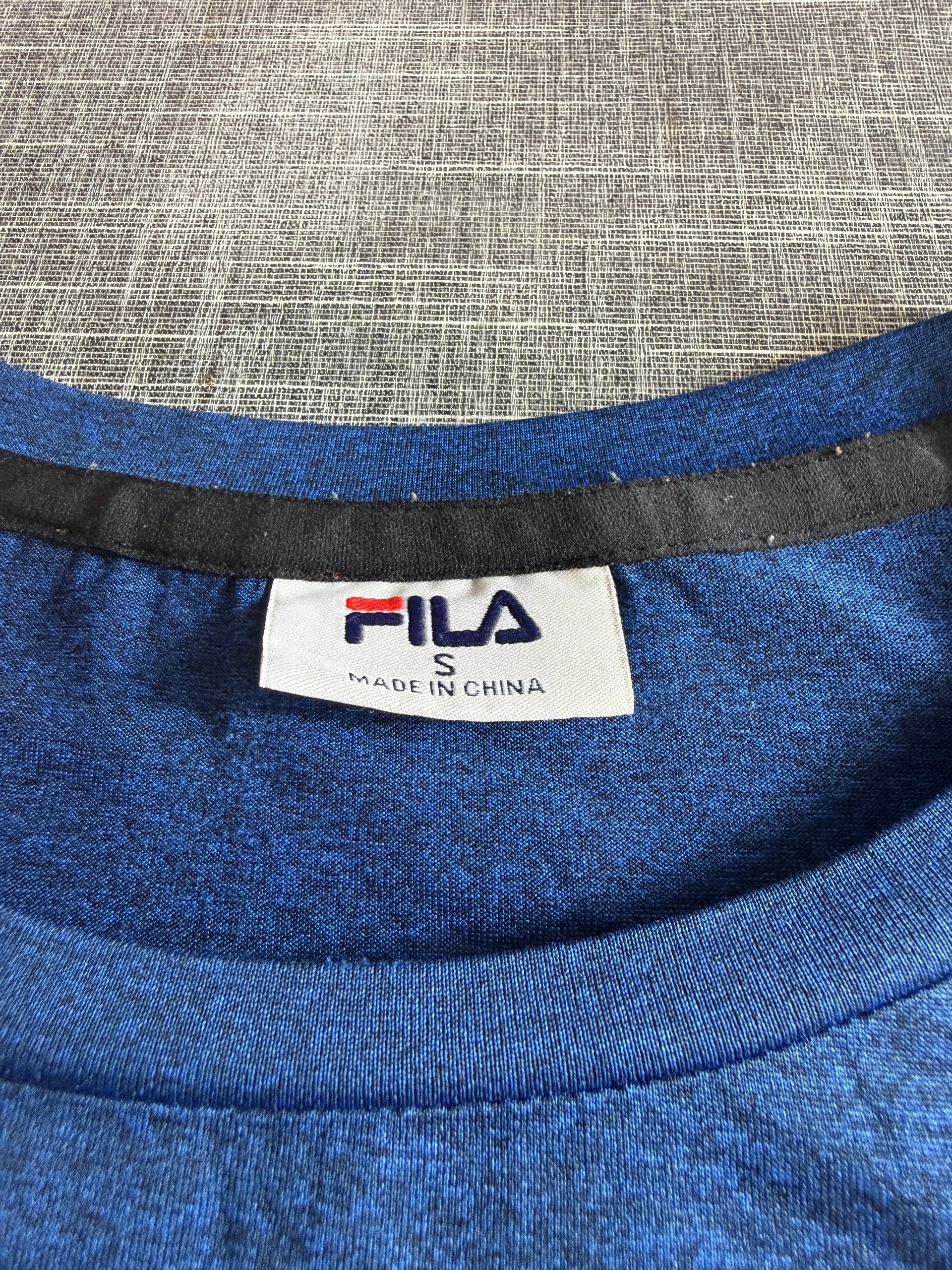 Fila Men's Blue Polyester T-Shirt Small Casual Crew Neck image 4