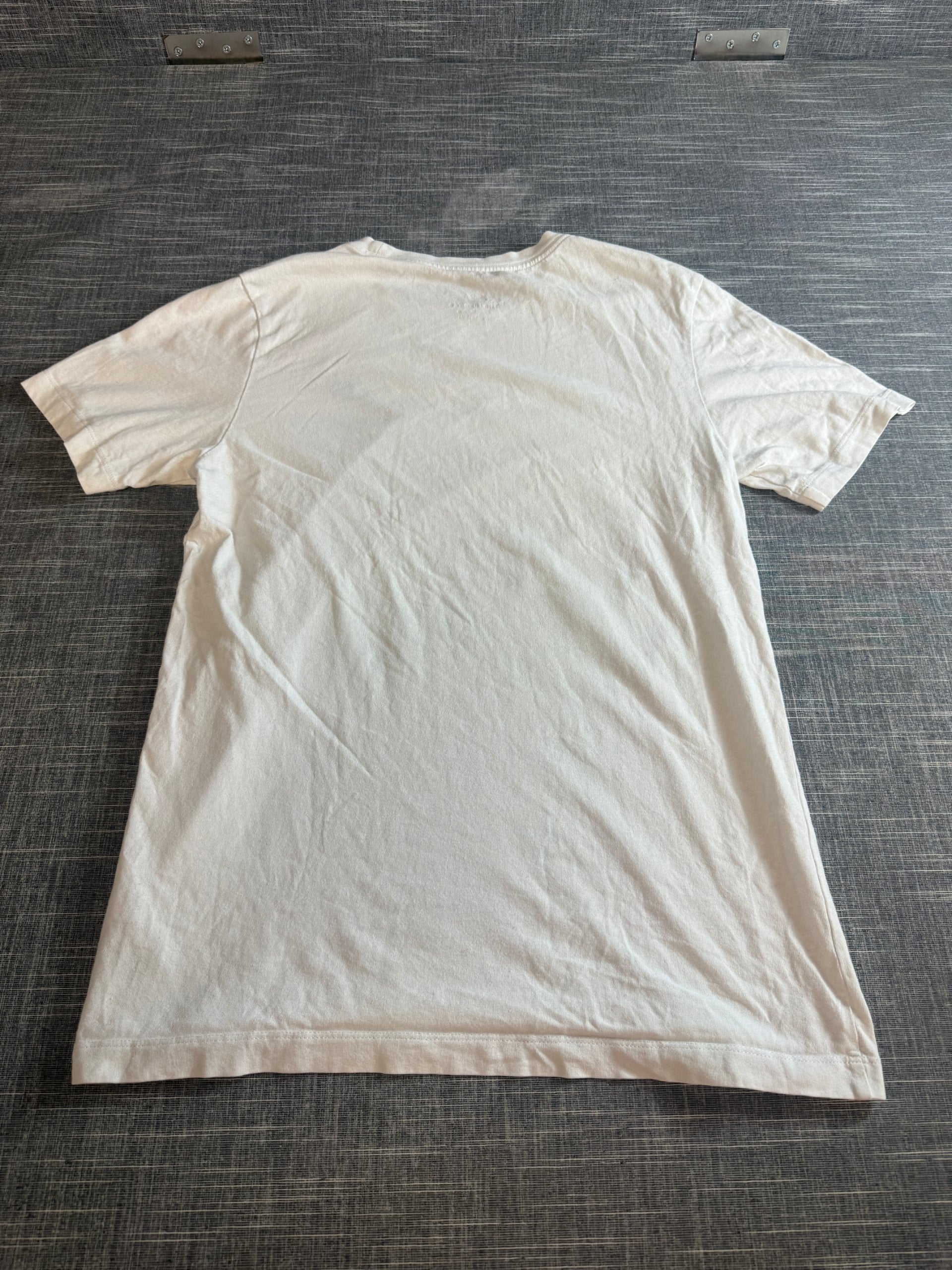 Nike Men’s White The Nike Tee T-Shirt Small Black Swoosh Logo image 4