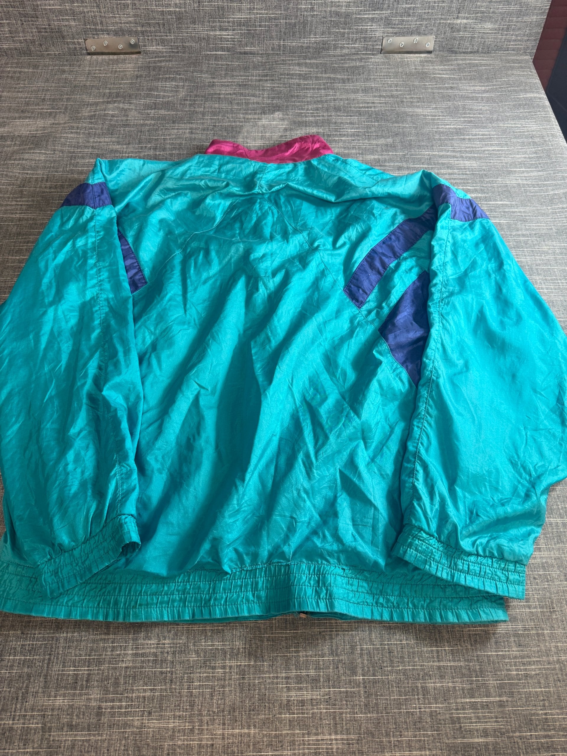 Vintage Adidas Unisex Turquoise Blue Purple Pink Track Jacket Medium/Large image 5
