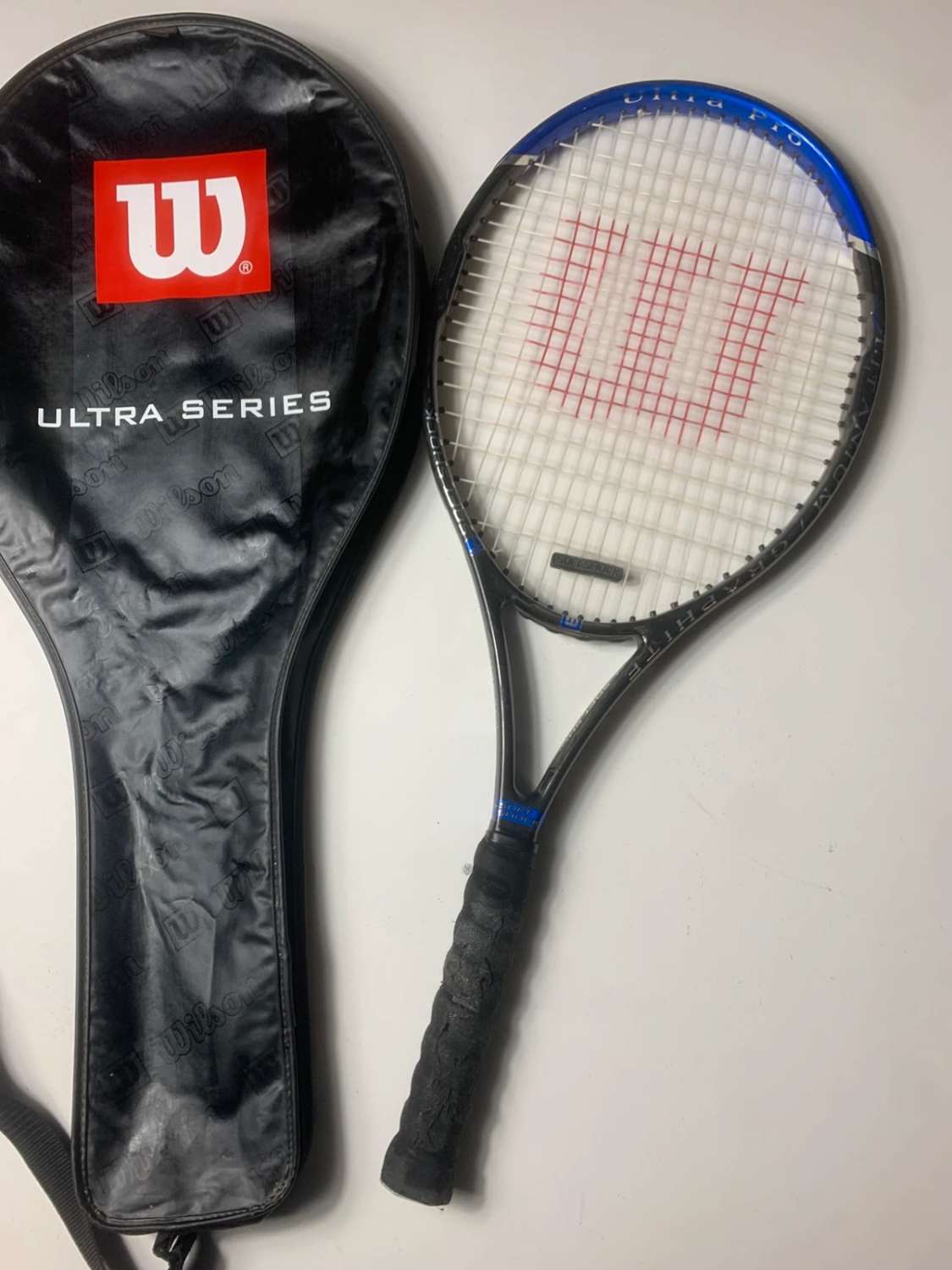 Wilson Ultra Pro Graphite Raquette de Tennis Noir & Bleu avec Housse Ultra Series image 2